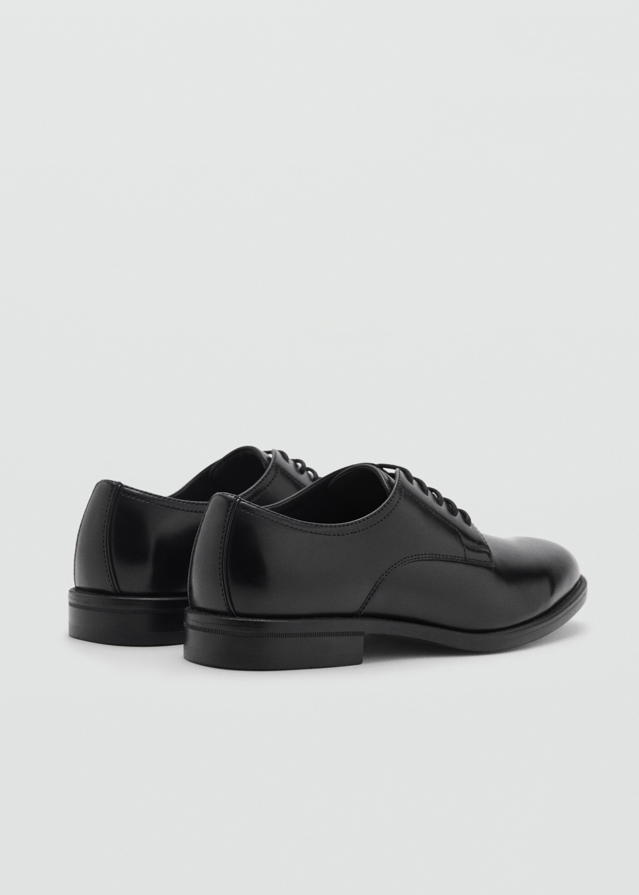 Blucher suit shoes - Details of the article 1, Black. Ref: 87040612-00.