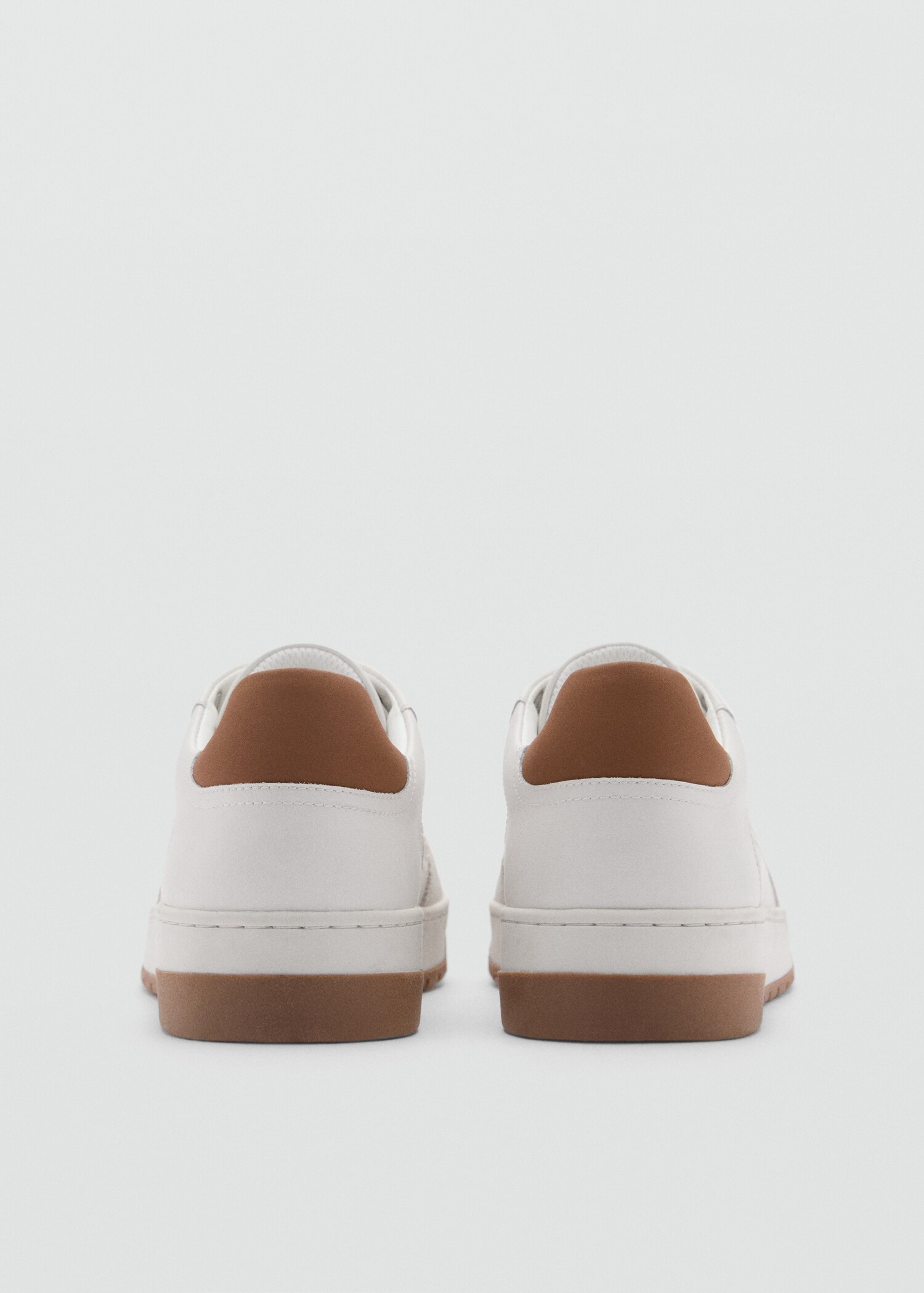 Combined leather trainers - Details of the article 1