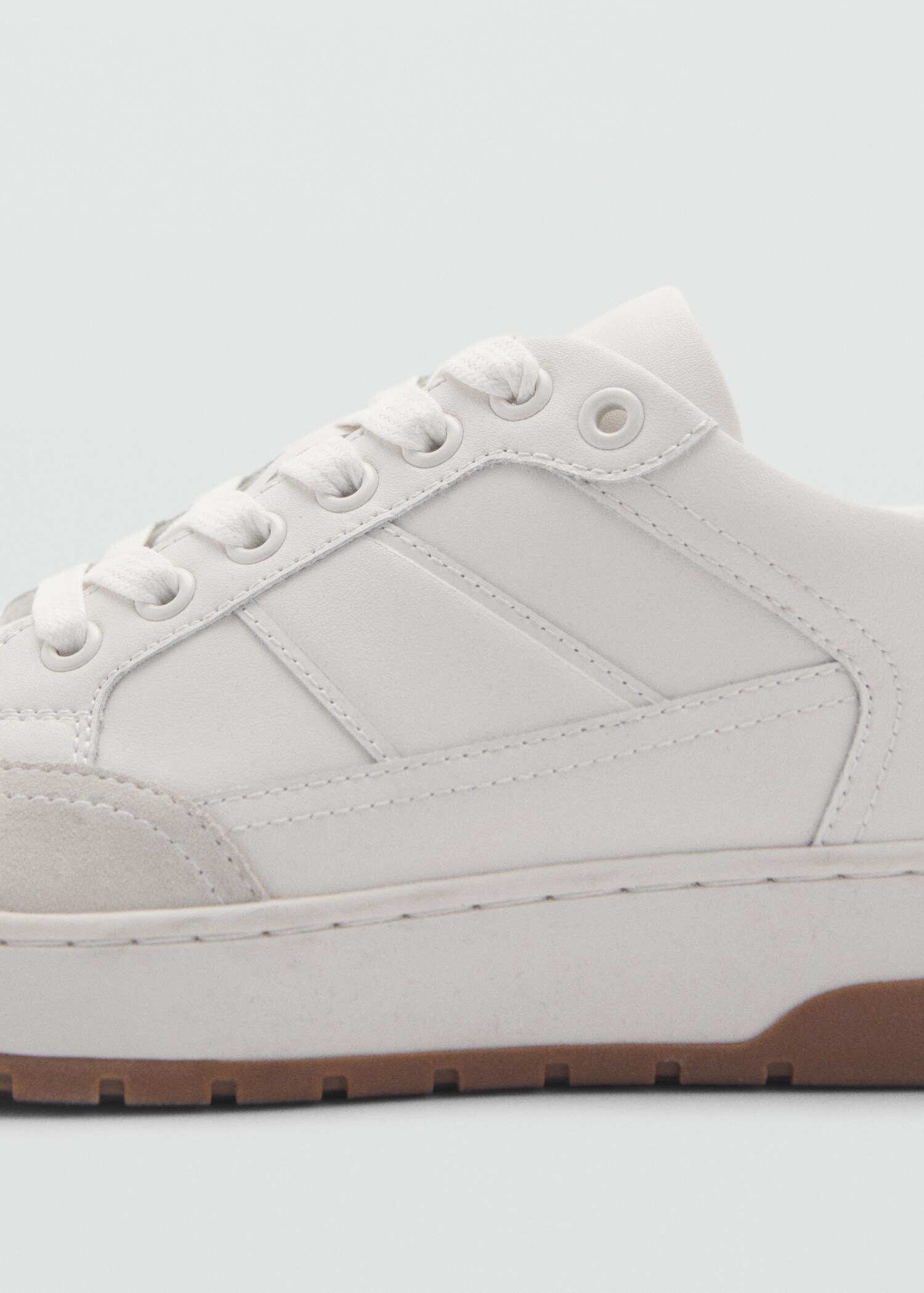 Combined leather trainers - Details of the article 3