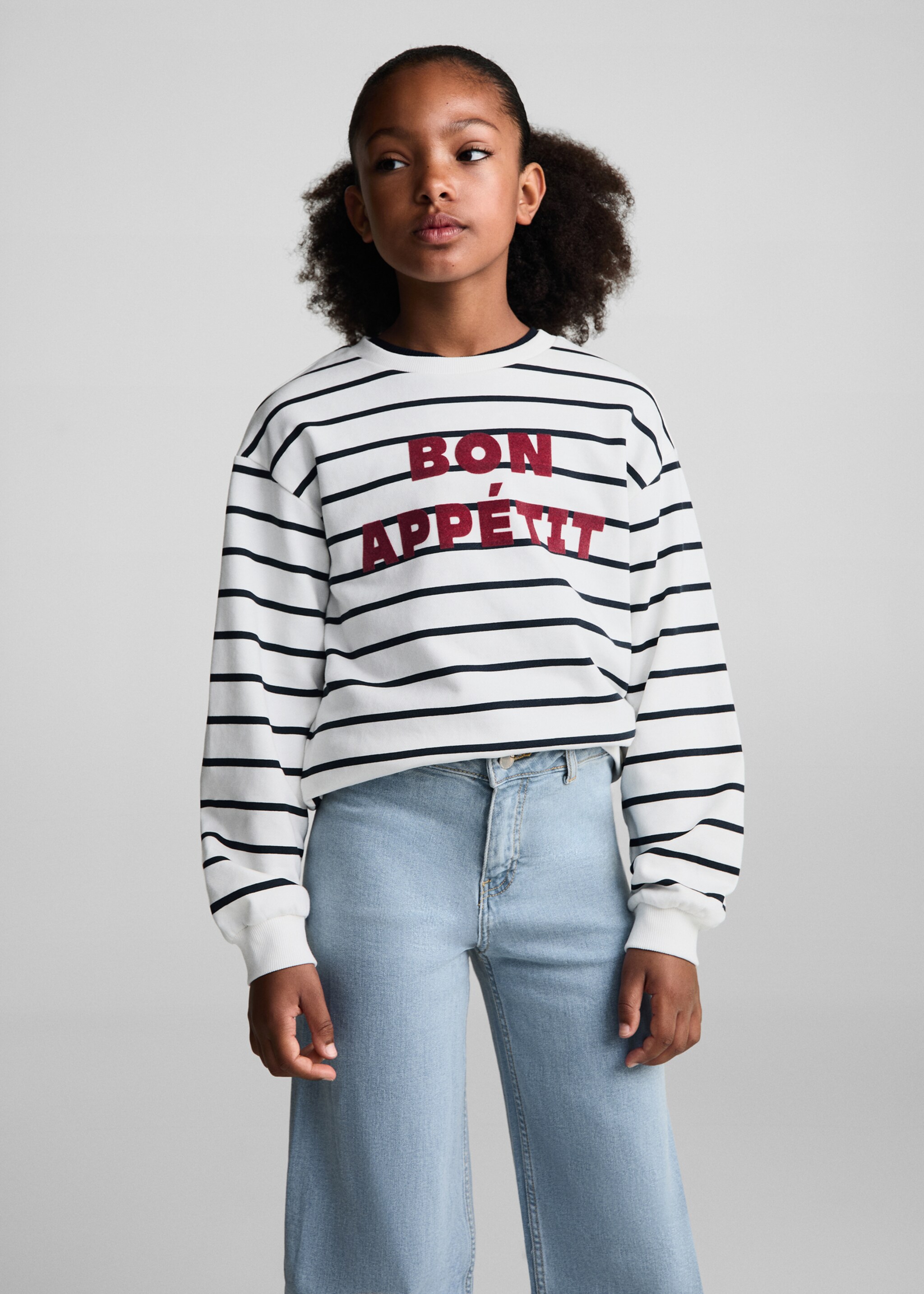 Frayed hem culotte jeans - Medium plane, Light Blue. Ref: 87040614-00.