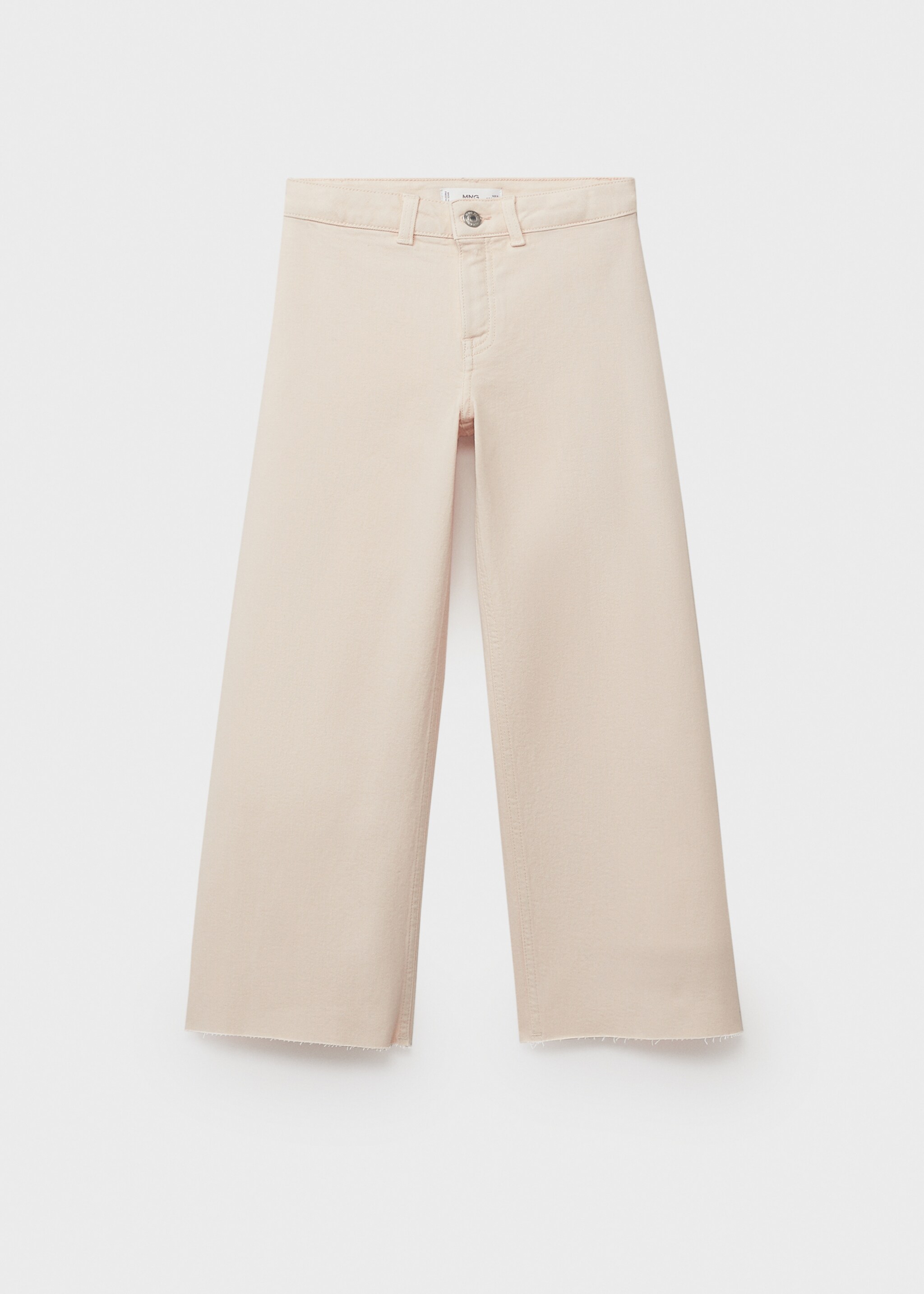Jeans culotte mid-waist comfort - Article without model, Sand. Ref: 87040615-00.