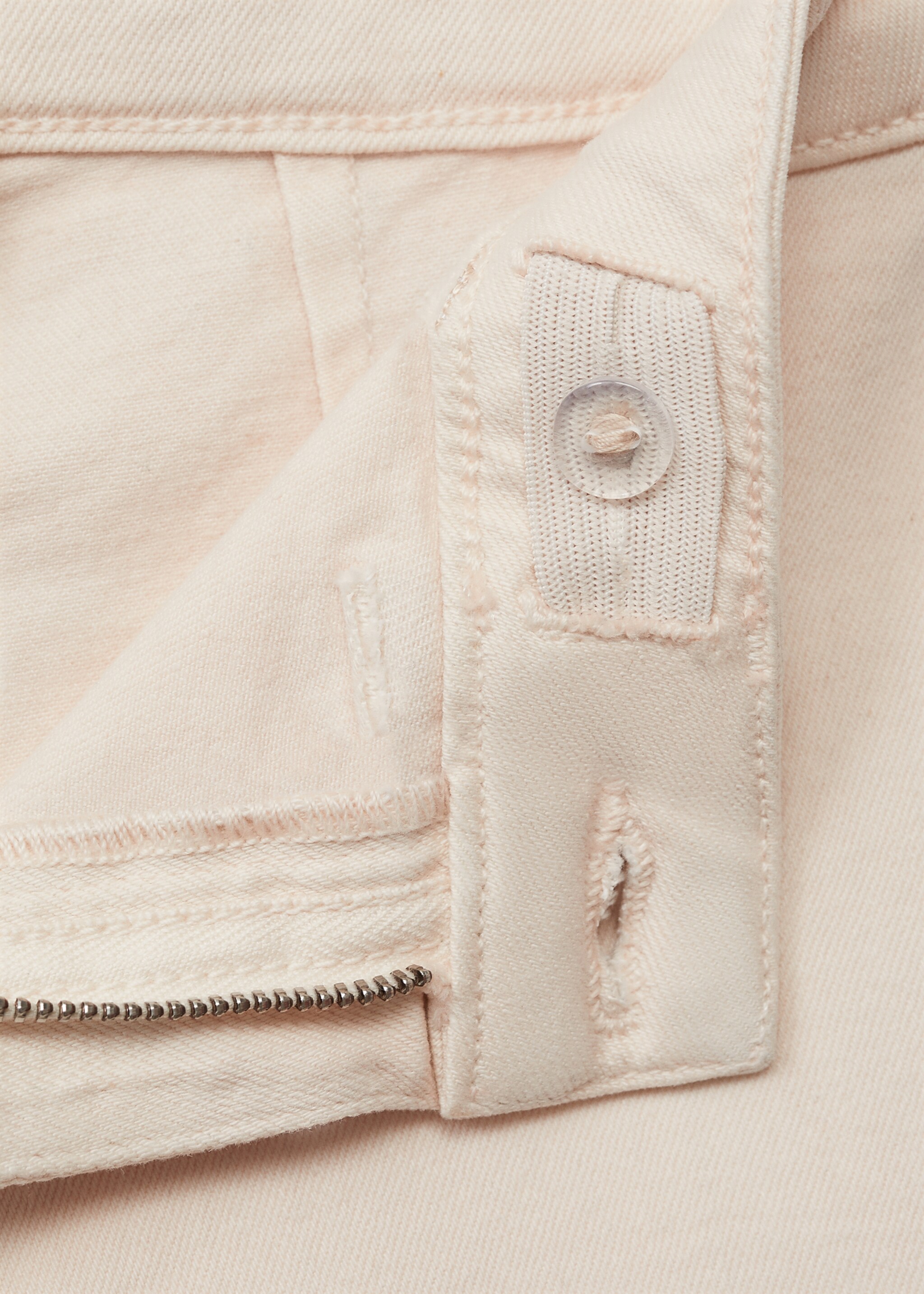 Jeans culotte mid-waist comfort - Details of the article 8, Sand. Ref: 87040615-00.