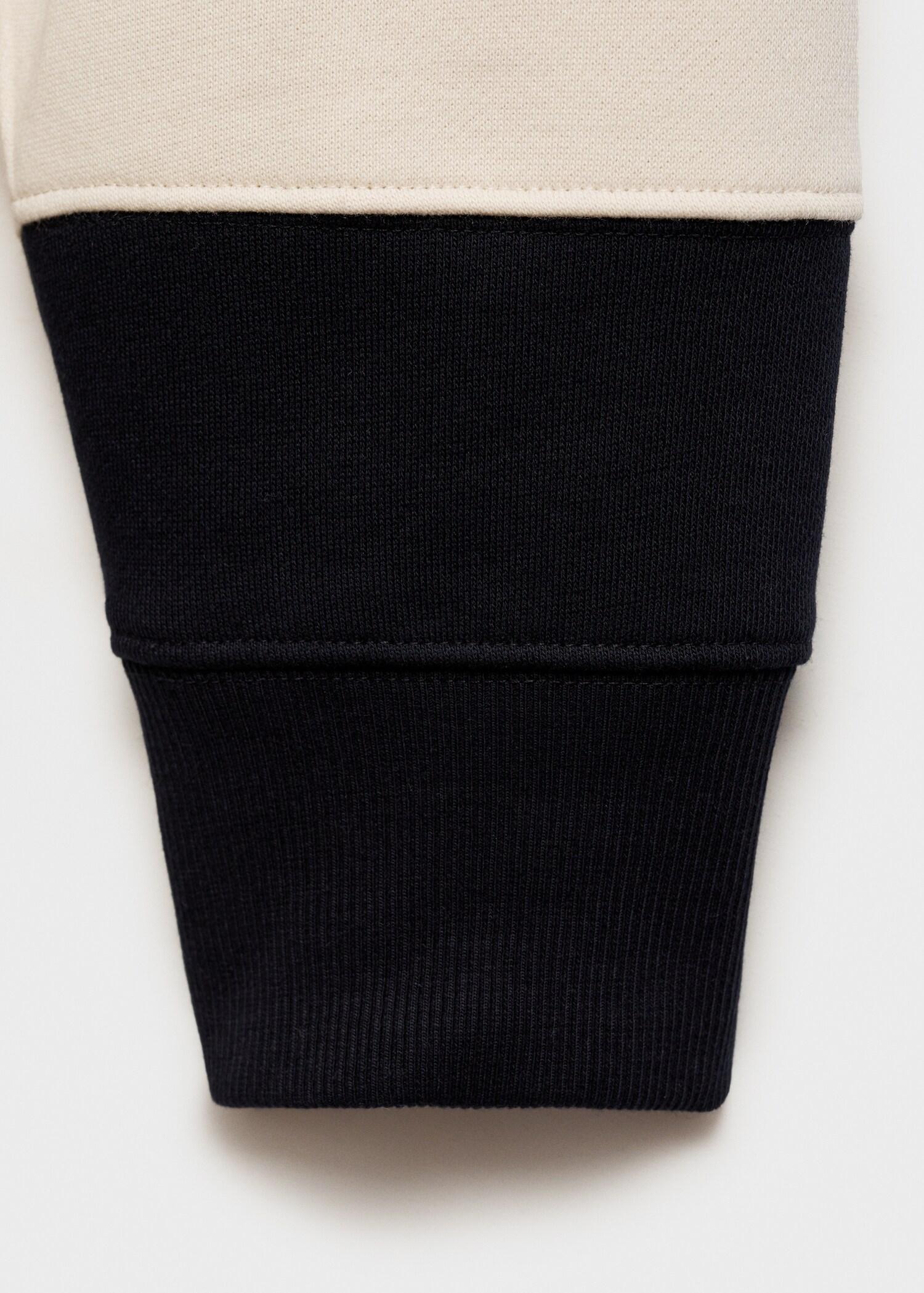 Gestreept katoenen polosweatshirt - Detail van het artikel 0