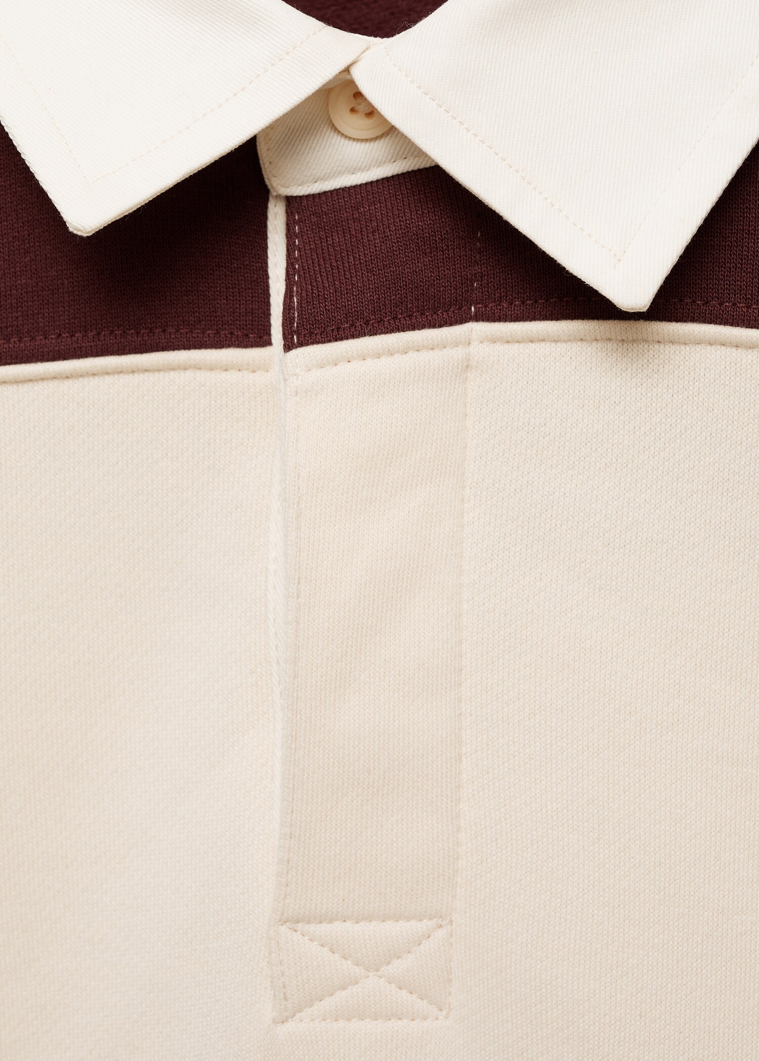 Gestreept katoenen polosweatshirt - Detail van het artikel 8