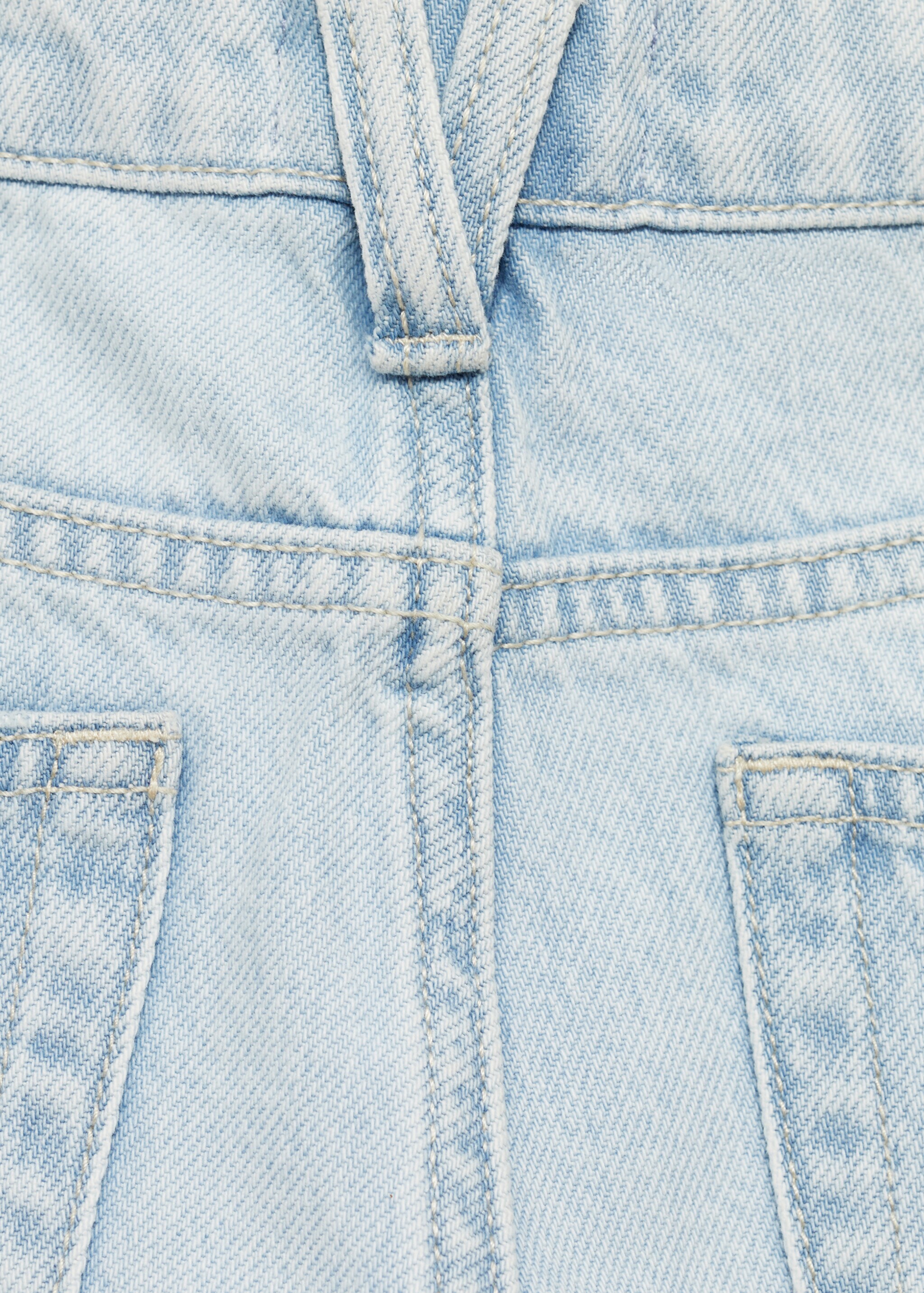 Mom fit decorative rips jeans - Details of the article 0, Light Blue. Ref: 87040617-00.