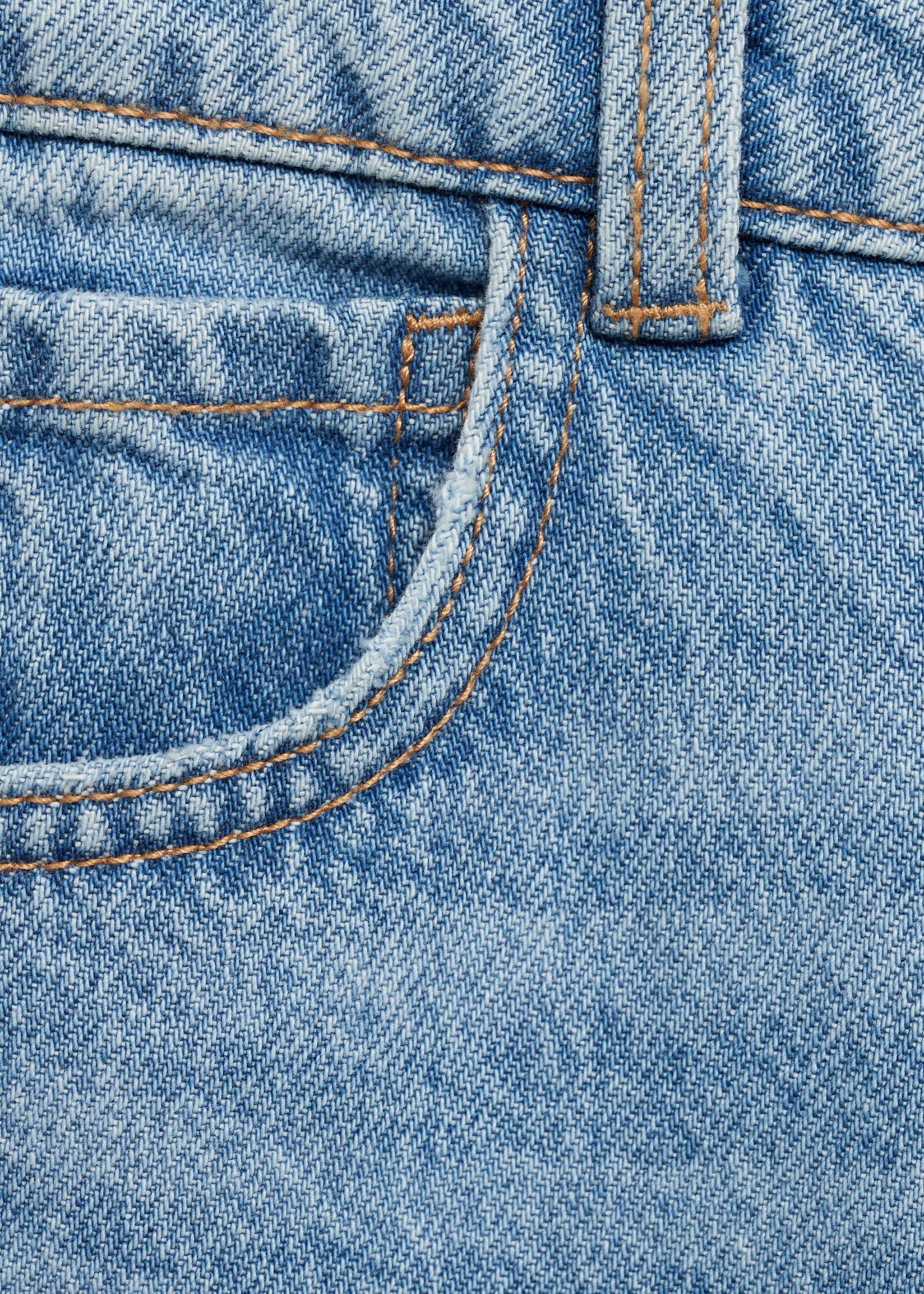 Mom Fit-Jeans mit Zierrissen - Detail des Artikels 0, Mittelblau. Ref: 87040617-00.