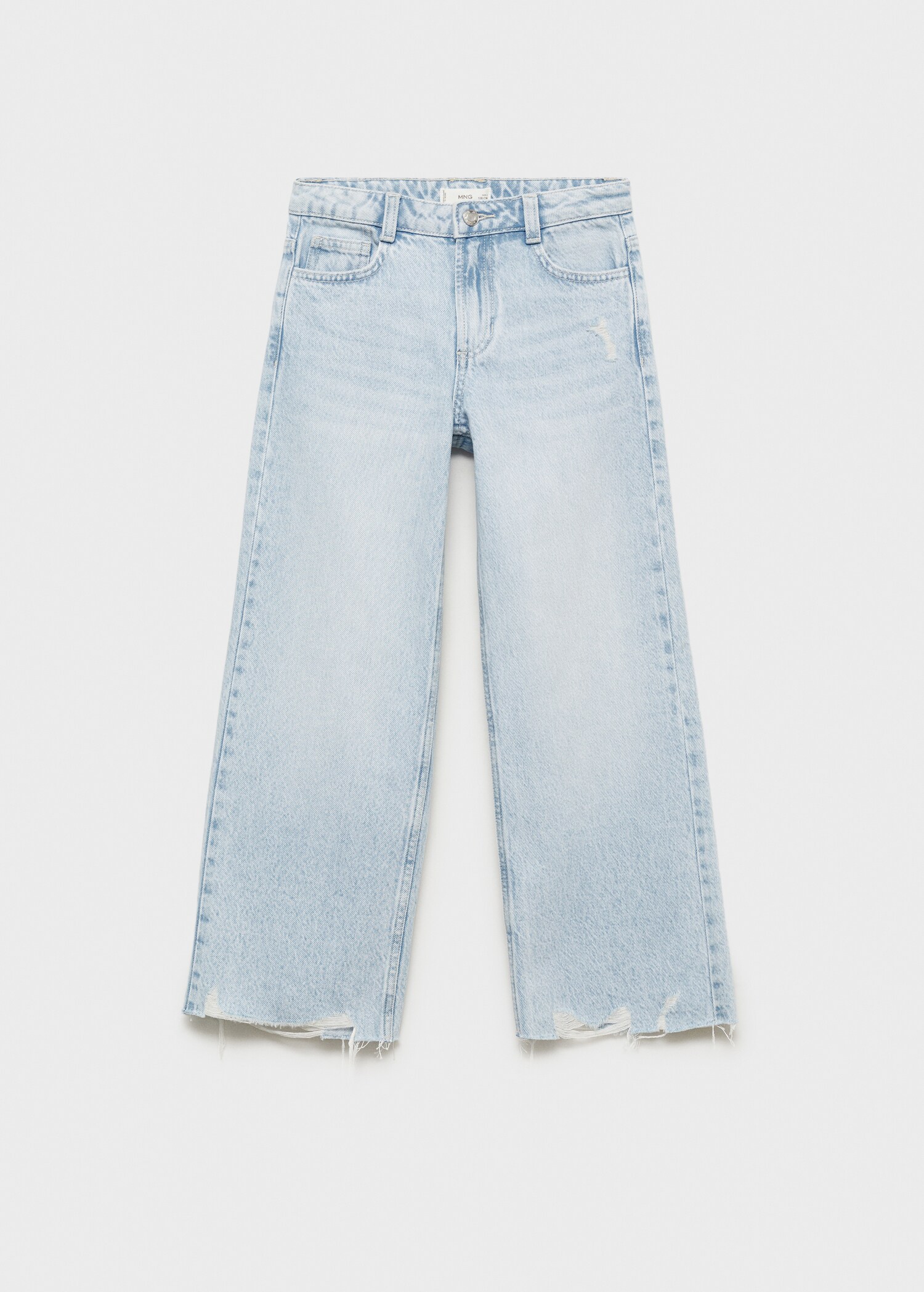 Wideleg low frayed hem jeans - Article without model