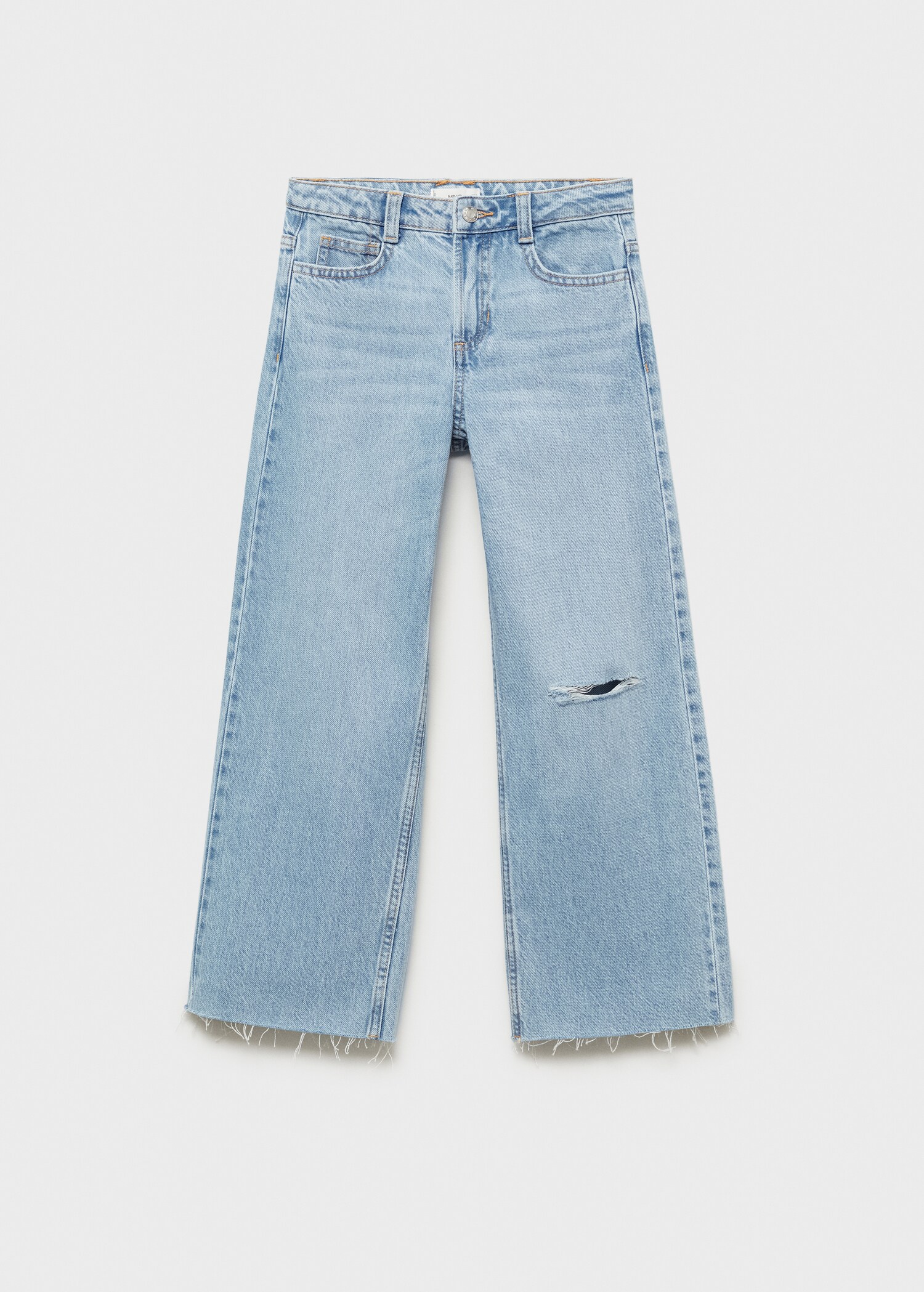 Wideleg low frayed hem jeans - Article without model