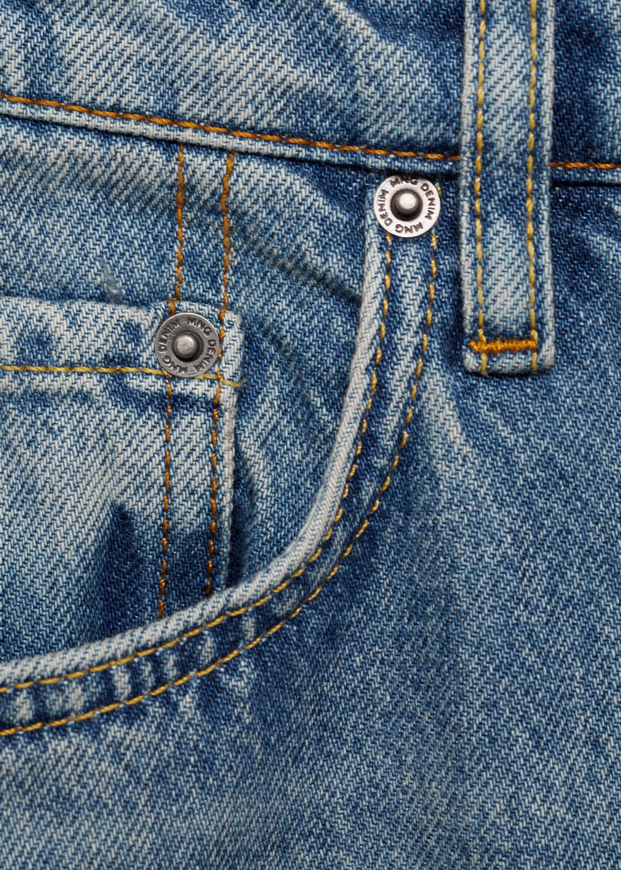 Moby straight-fit worn-effect jeans - Details of the article 0, Medium Blue. Ref: 87040619-00.