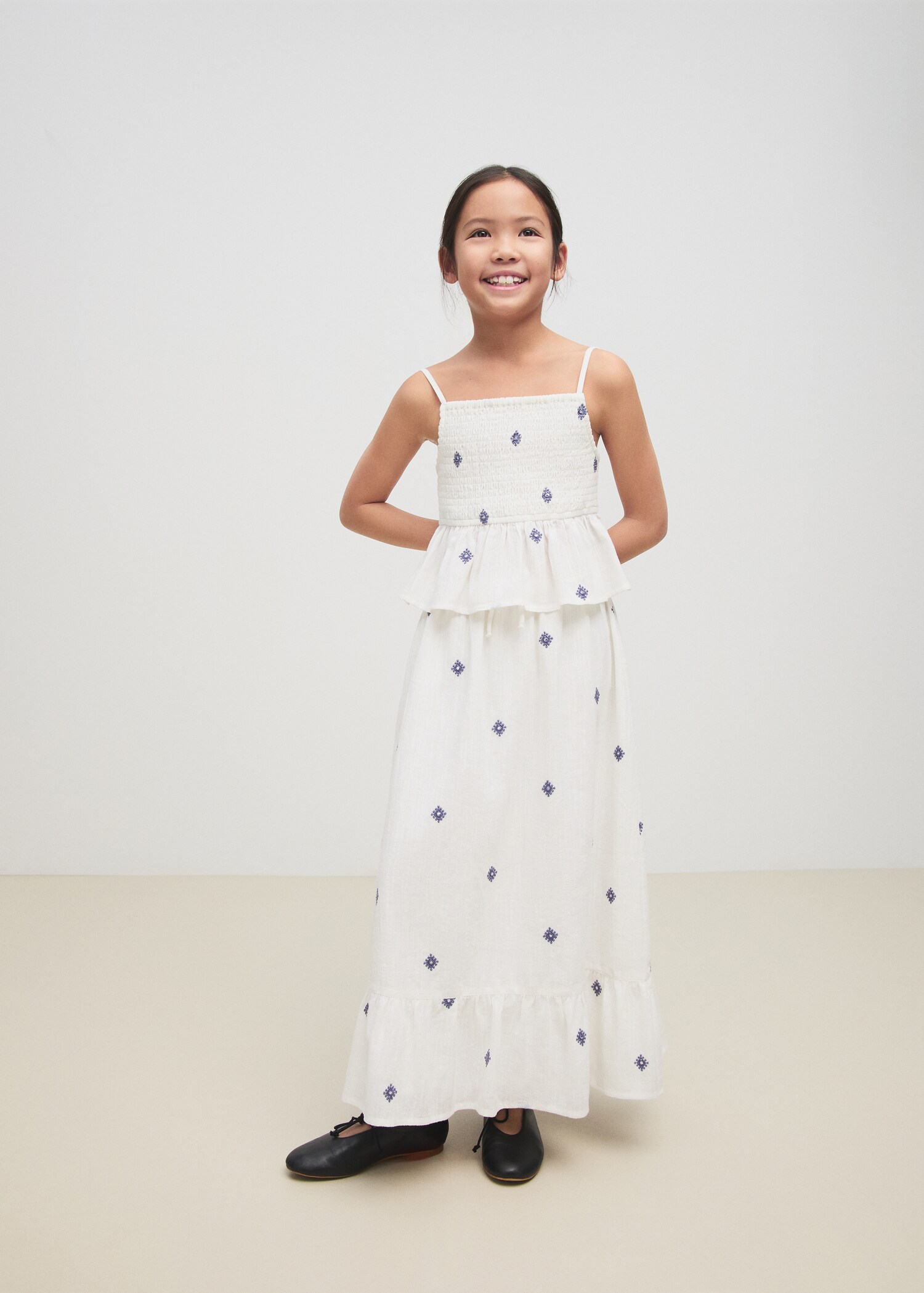 Embroidered details skirt - Medium plane