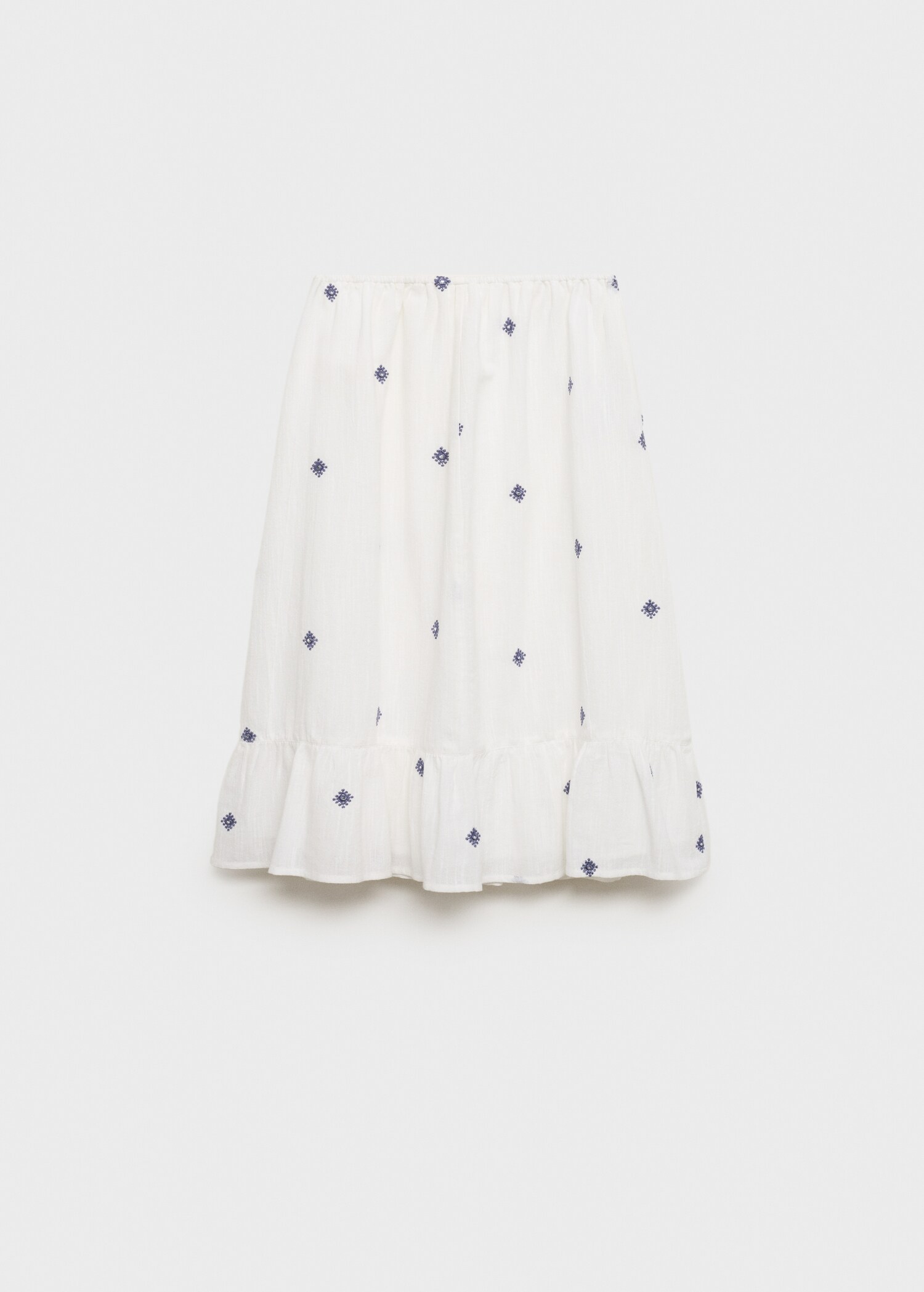 Embroidered details skirt - Reverse of the article