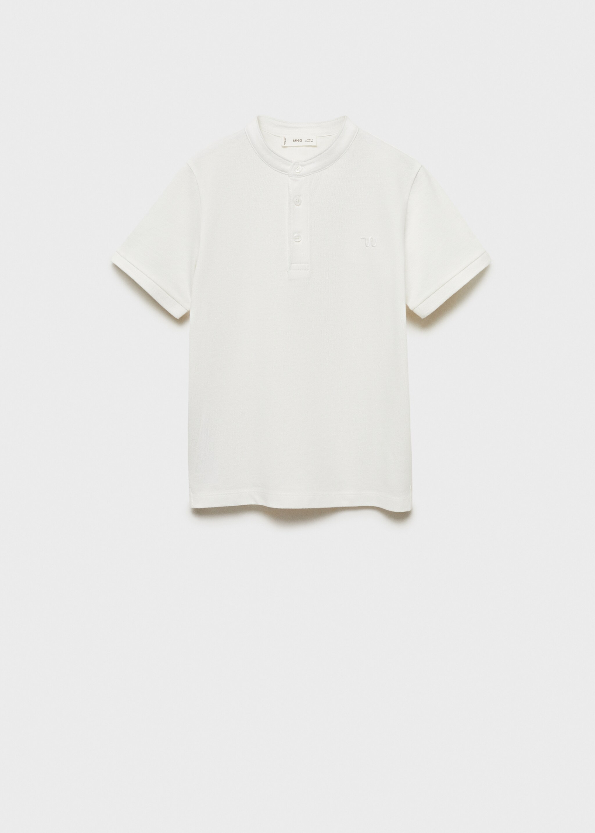 Poloshirt aus 100 % Baumwolle - Artikel ohne Model, Cremeweiß. Ref: 87040631-00.