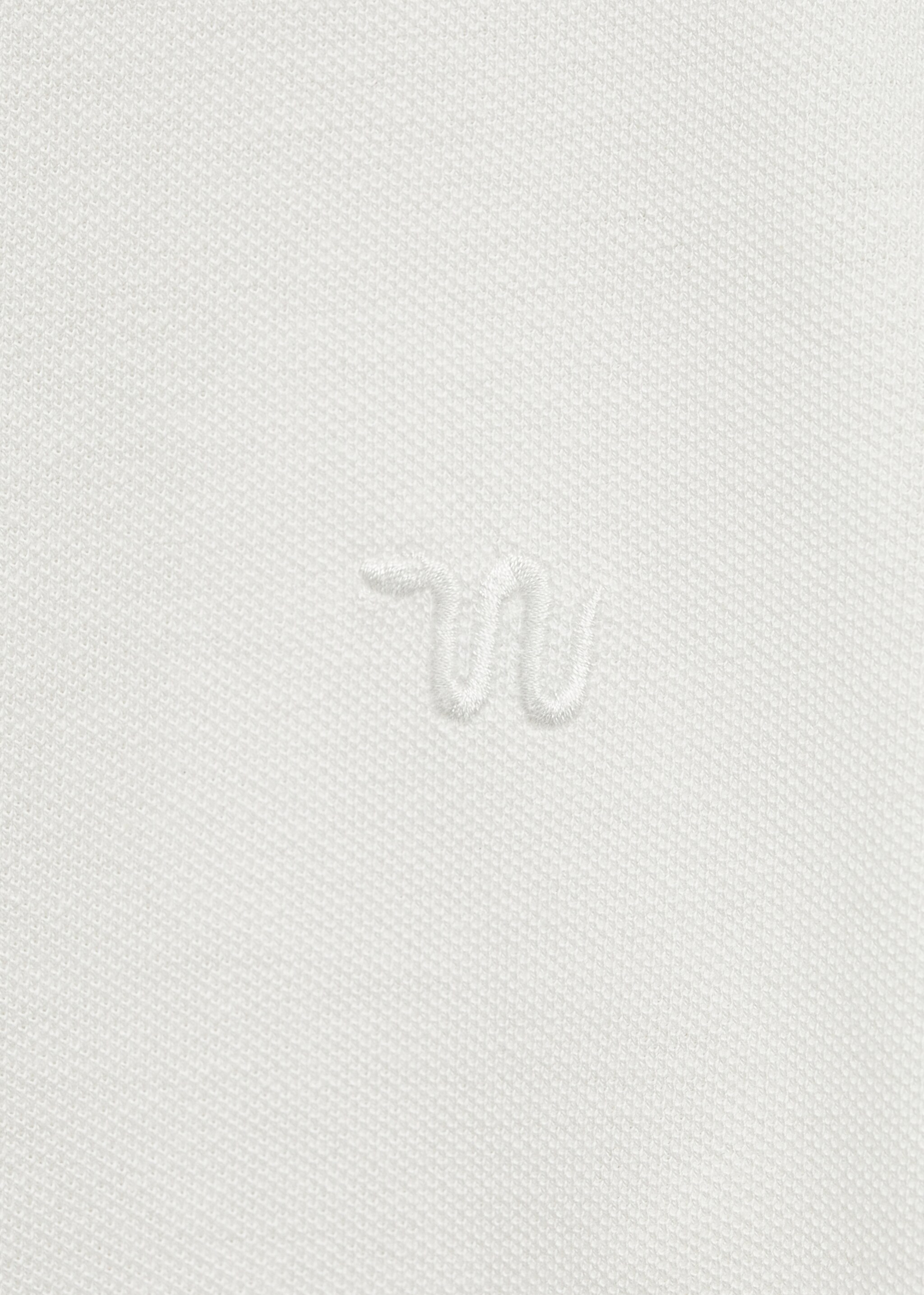 Poloshirt aus 100 % Baumwolle - Detail des Artikels 0, Cremeweiß. Ref: 87040631-00.