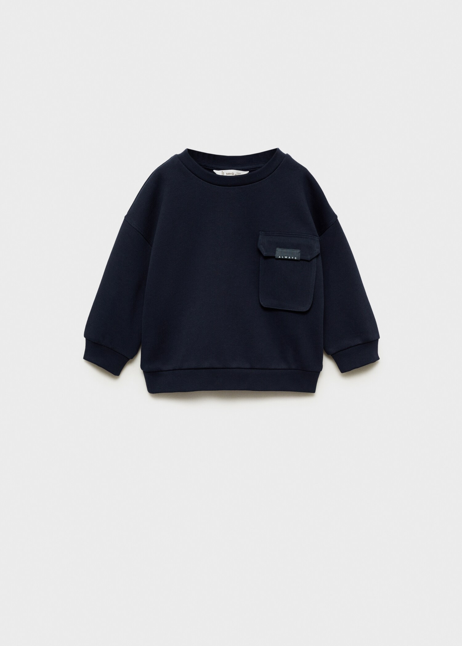 Katoenen sweatshirt met zak - Artikel zonder model