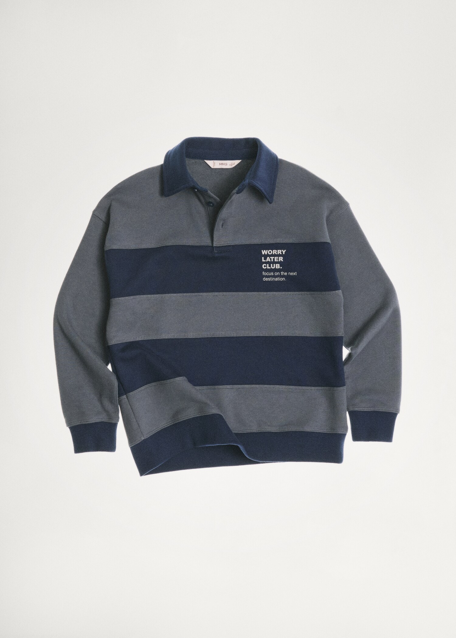 Striped polo sweatshirt - Details of the article 5