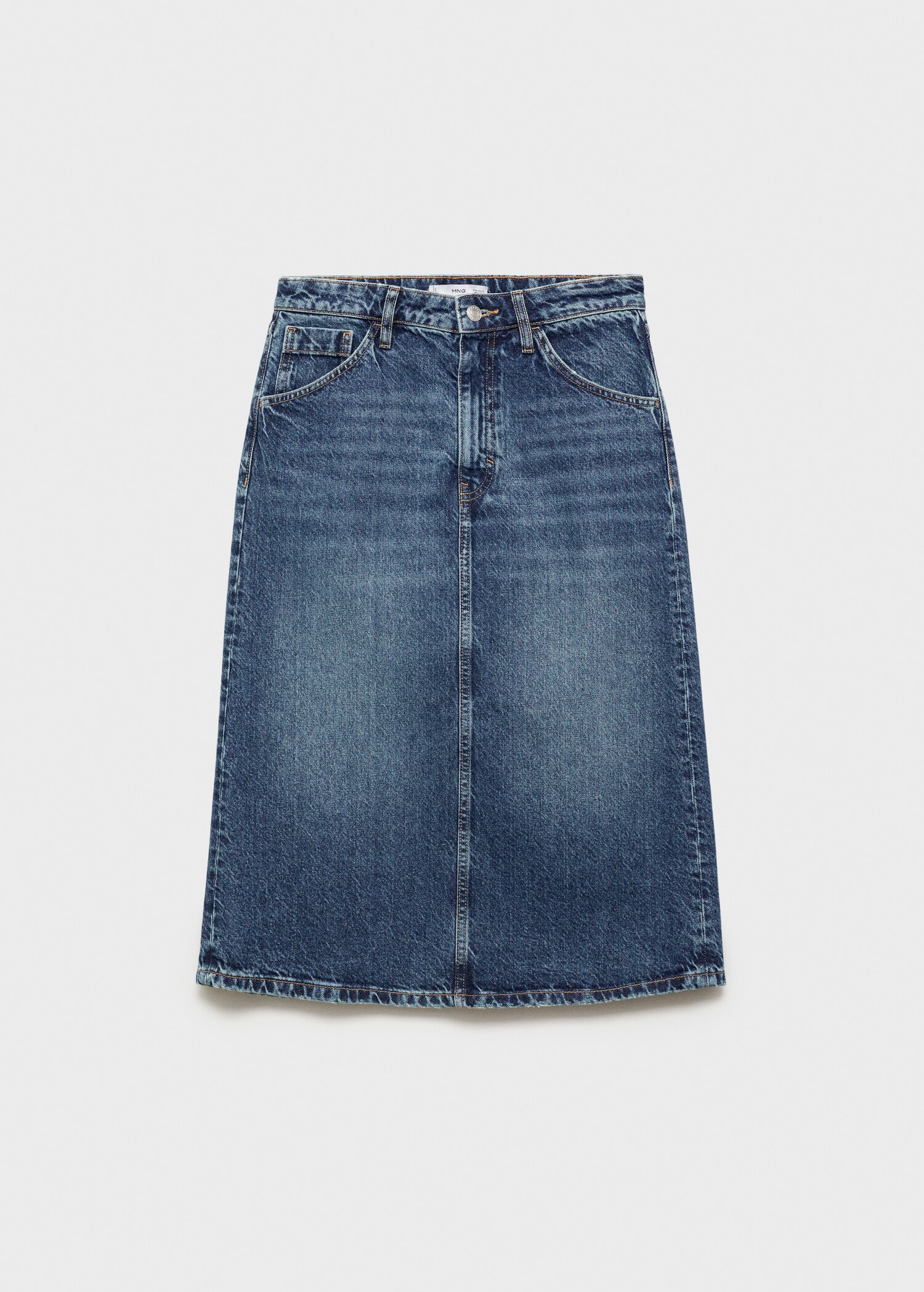 Denim midi-skirt - Article without model