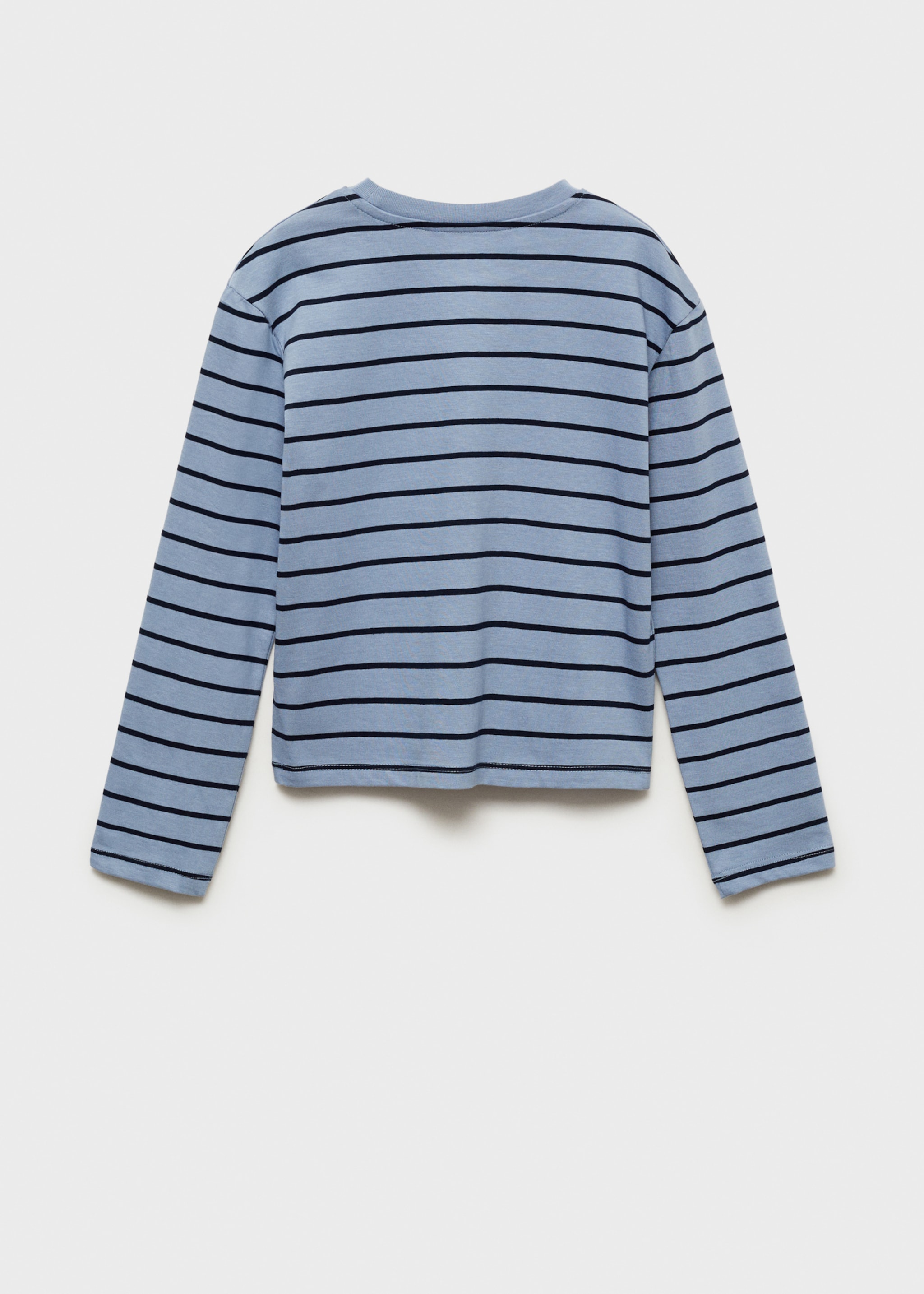 Maglietta cotone righe - Retro dell'articolo, Blu. Ref: 87040641-00.