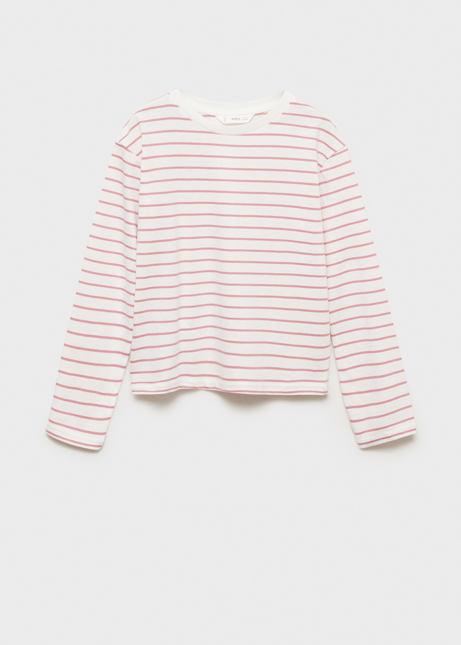 Randig bomull t-shirt - Artikel utan modell