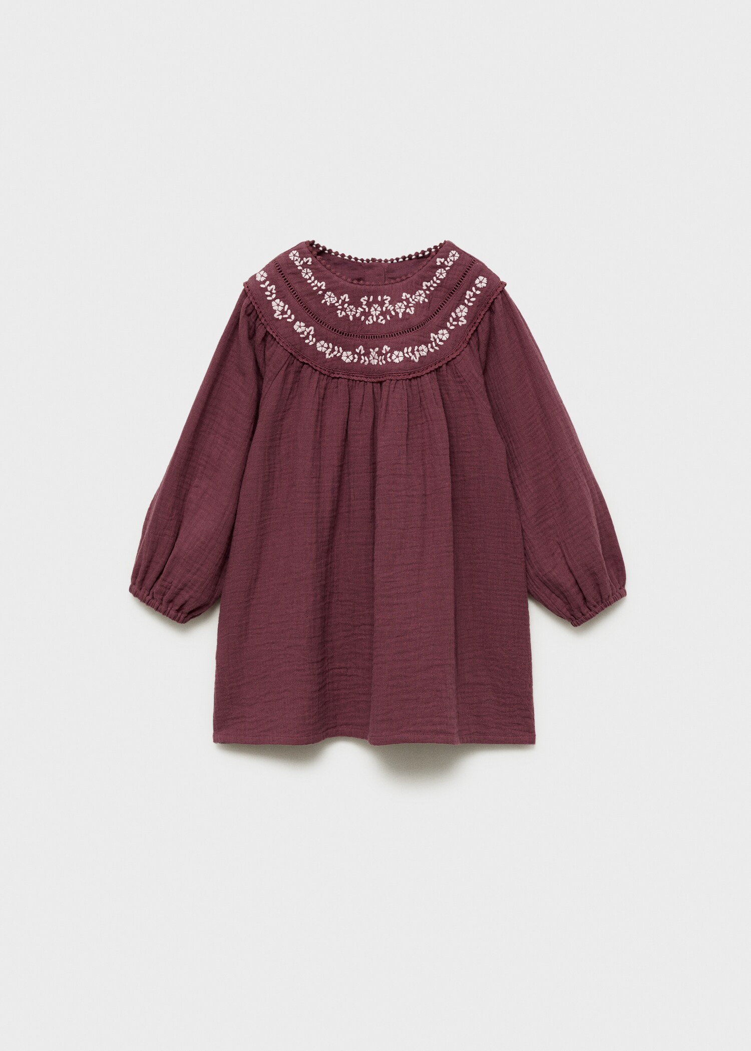 Robe brodée coton - Article sans modèle