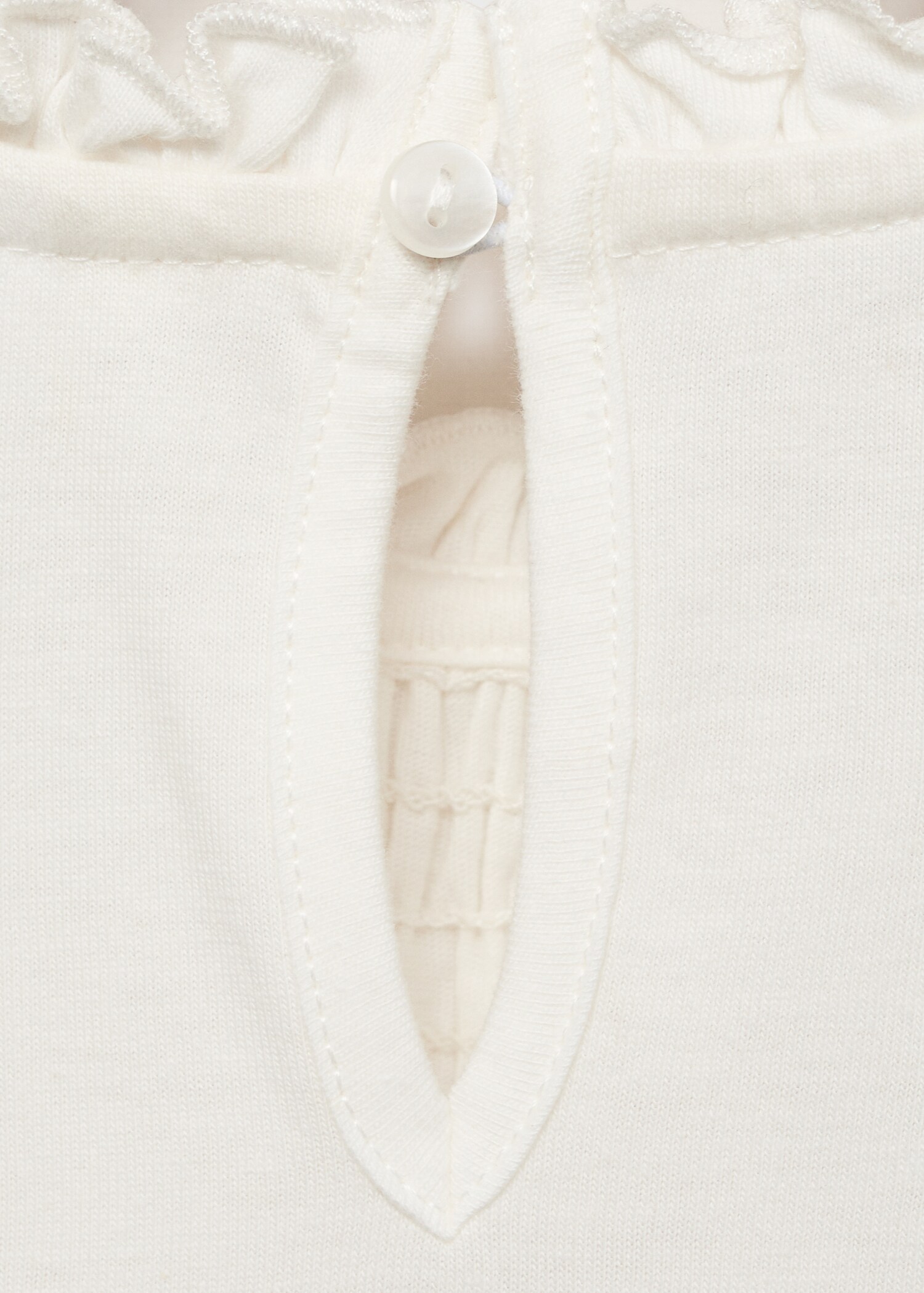 T-shirt col froncé - Détail de l'article 0