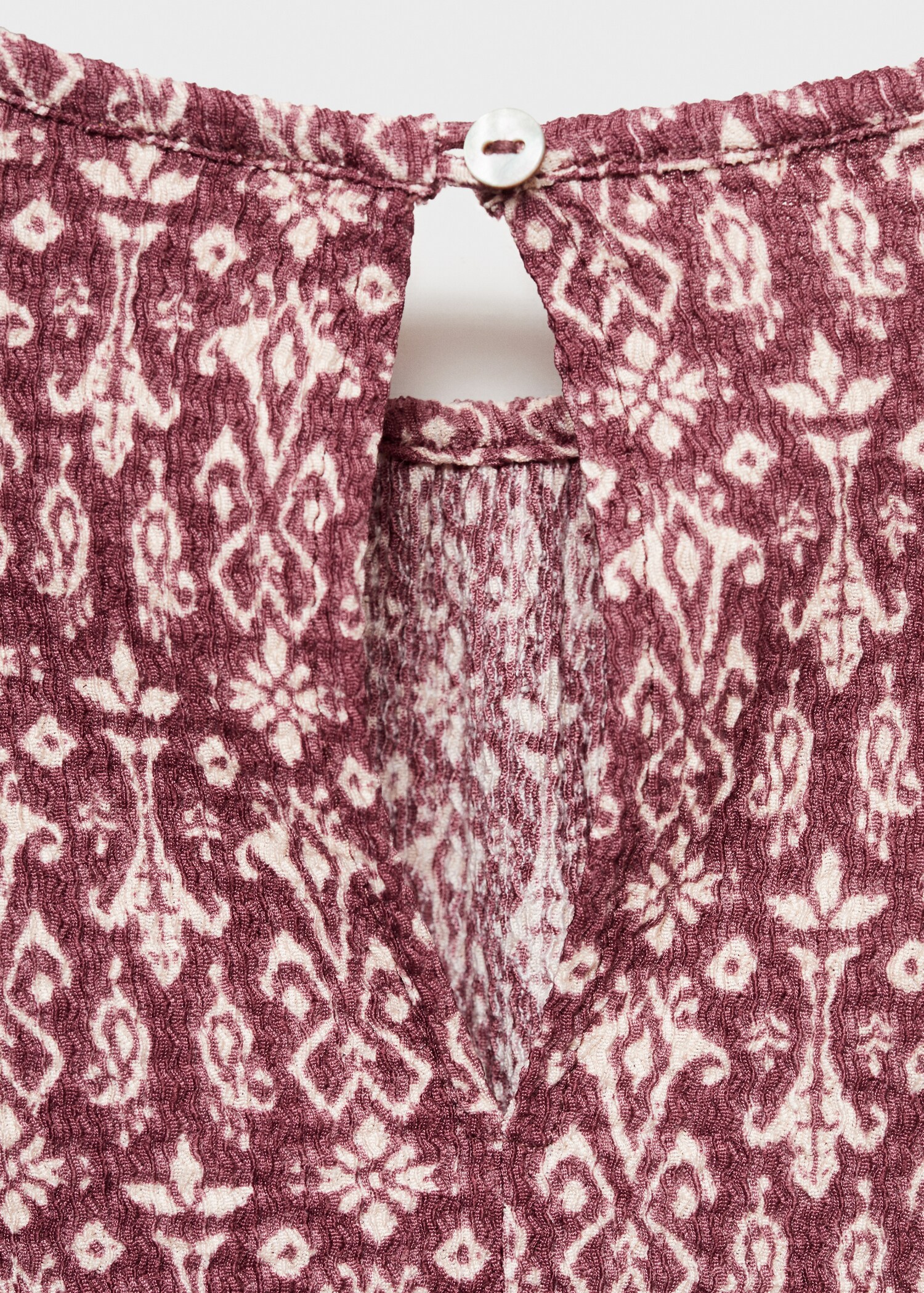 Ruched printed blouse - Details of the article 0