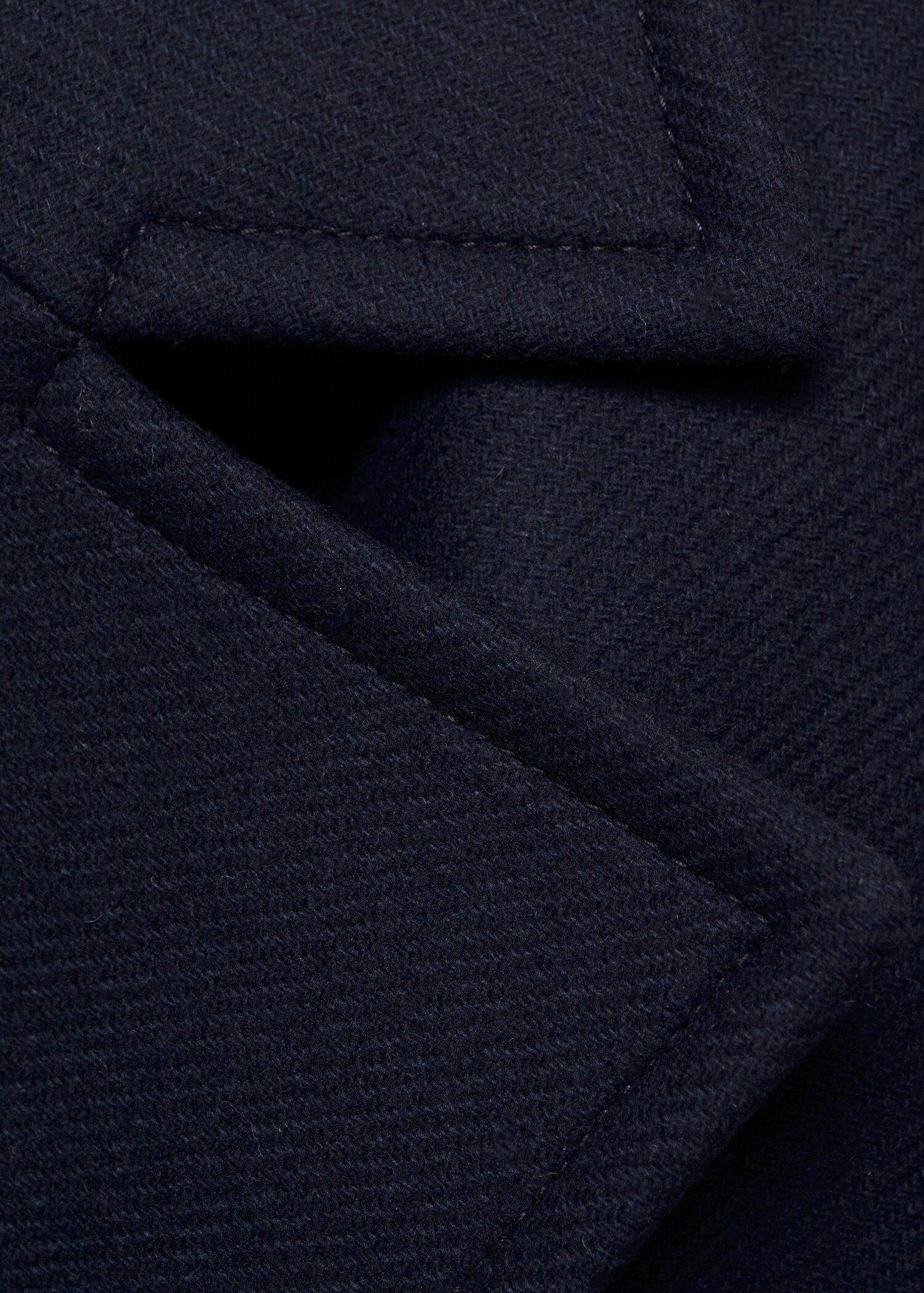 Long virgin wool coat - Details of the article 8
