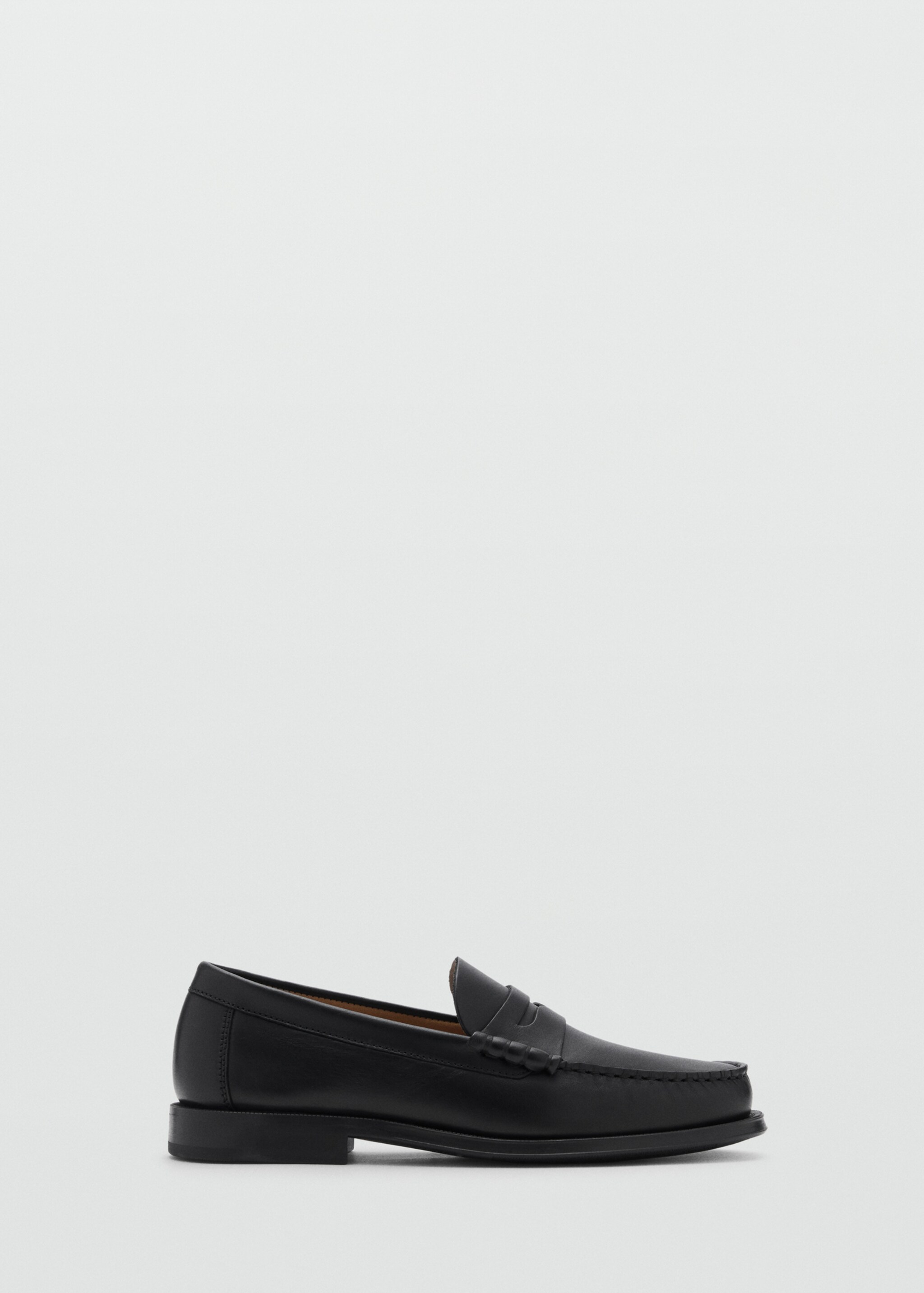 Leather penny loafers - Article without model, Black. Ref: 87040651-00.