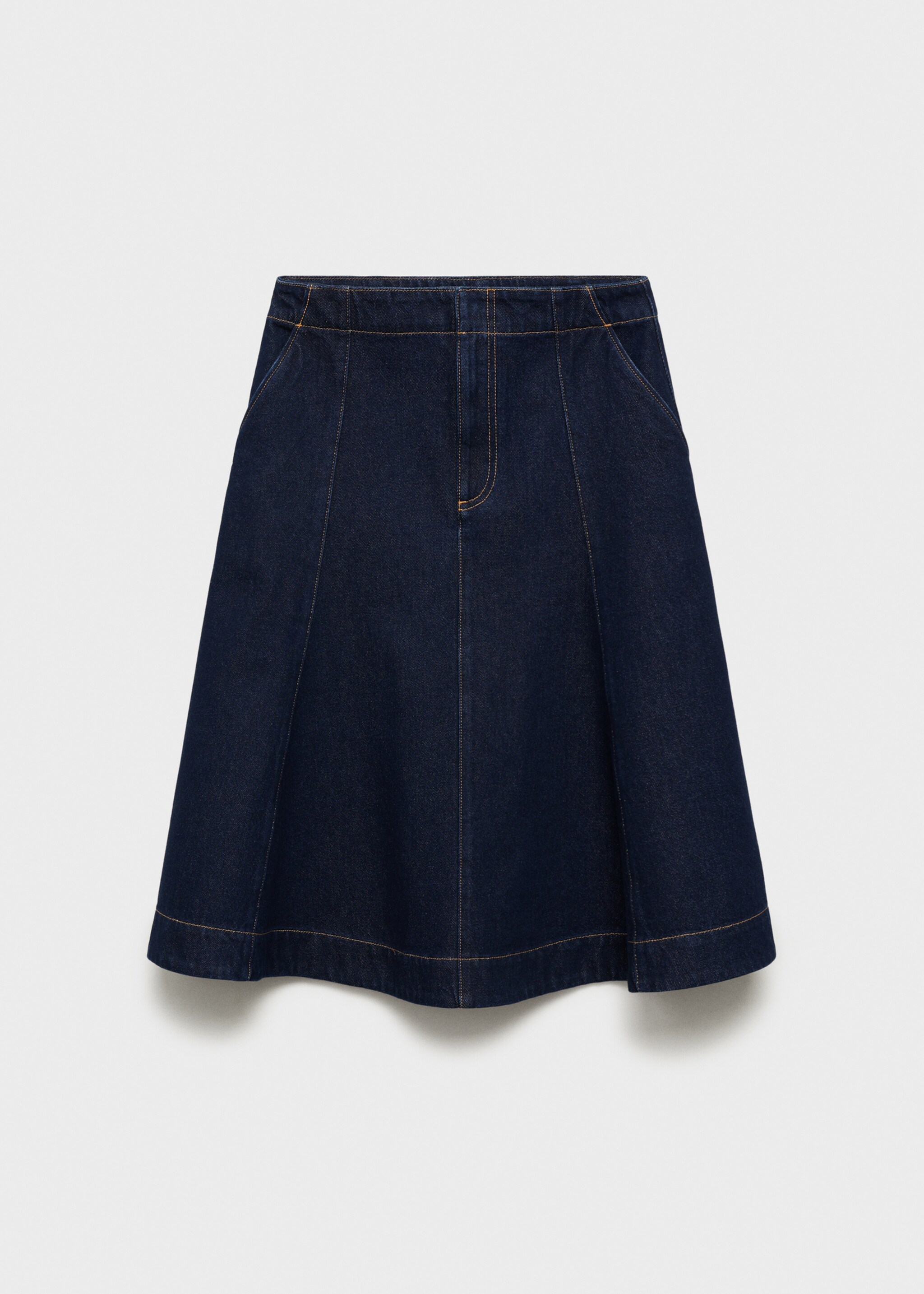 Flared denim skirt - Article without model, Open Blue. Ref: 87040653-00.