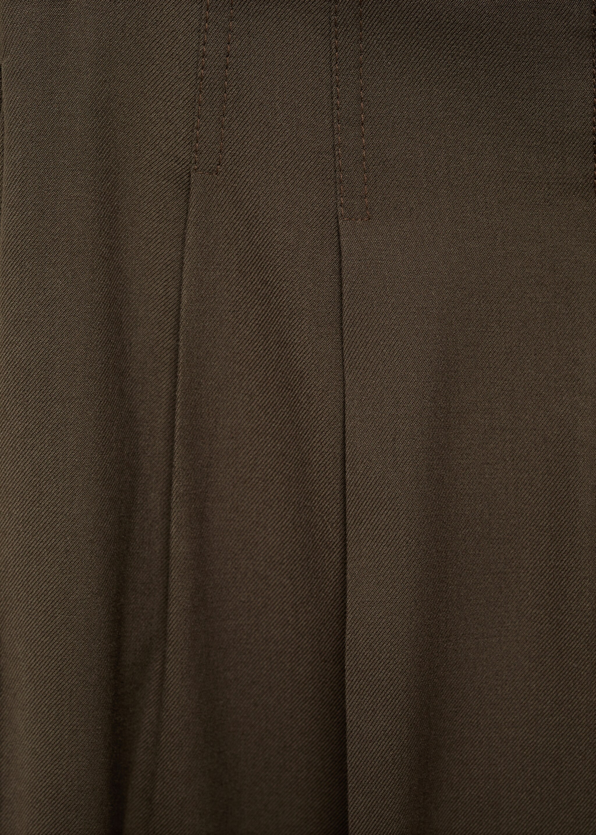 Wide leg suit trousers - Details of the article 0, Khaki. Ref: 87040654-00.
