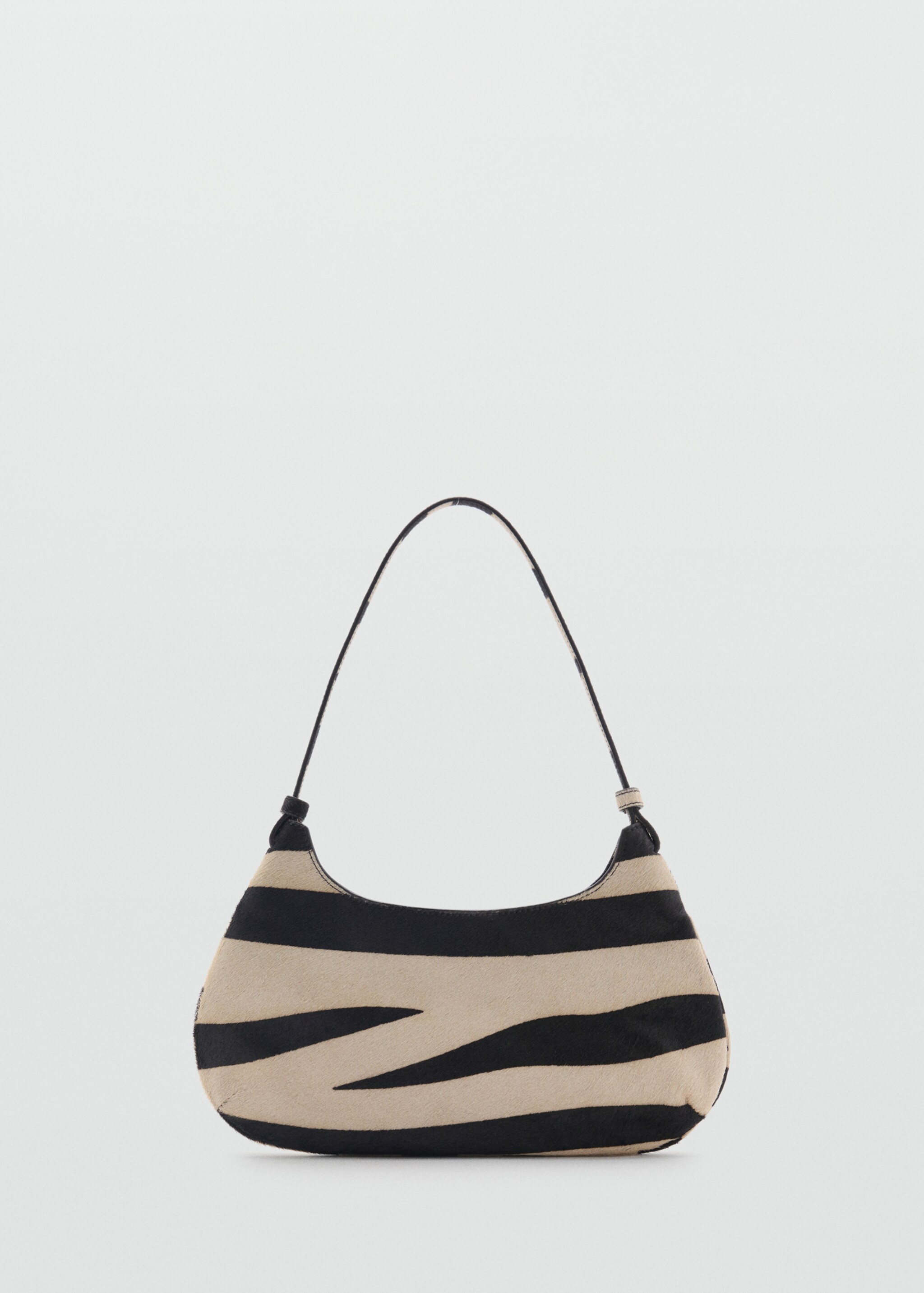 Sac cuir zèbre - Article sans modèle, Noir. Ref: 87040655-00.