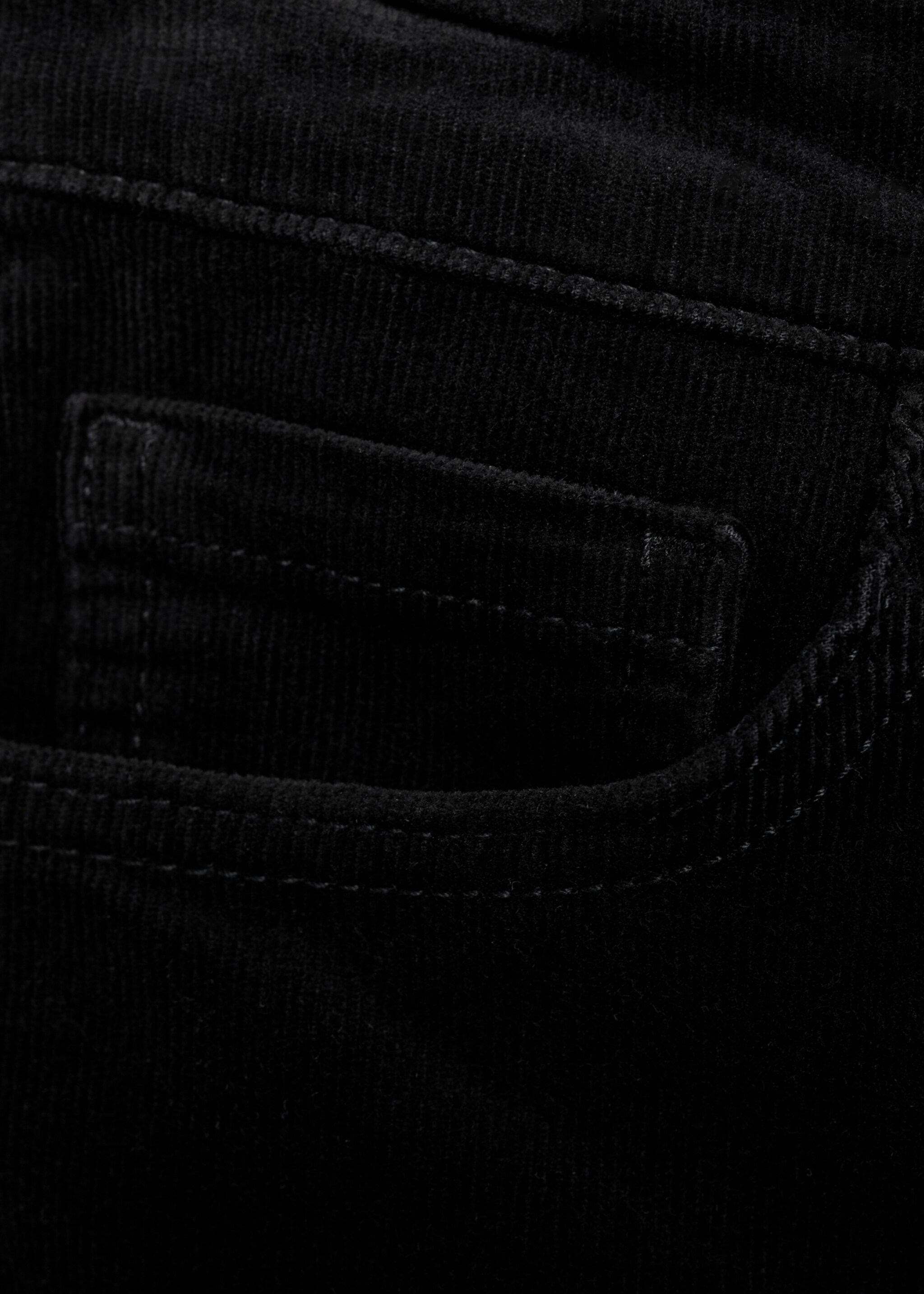 Jean Sienna flare crop velours côtelé - Détail de l'article 0, Black denim. Ref: 87040656-00.