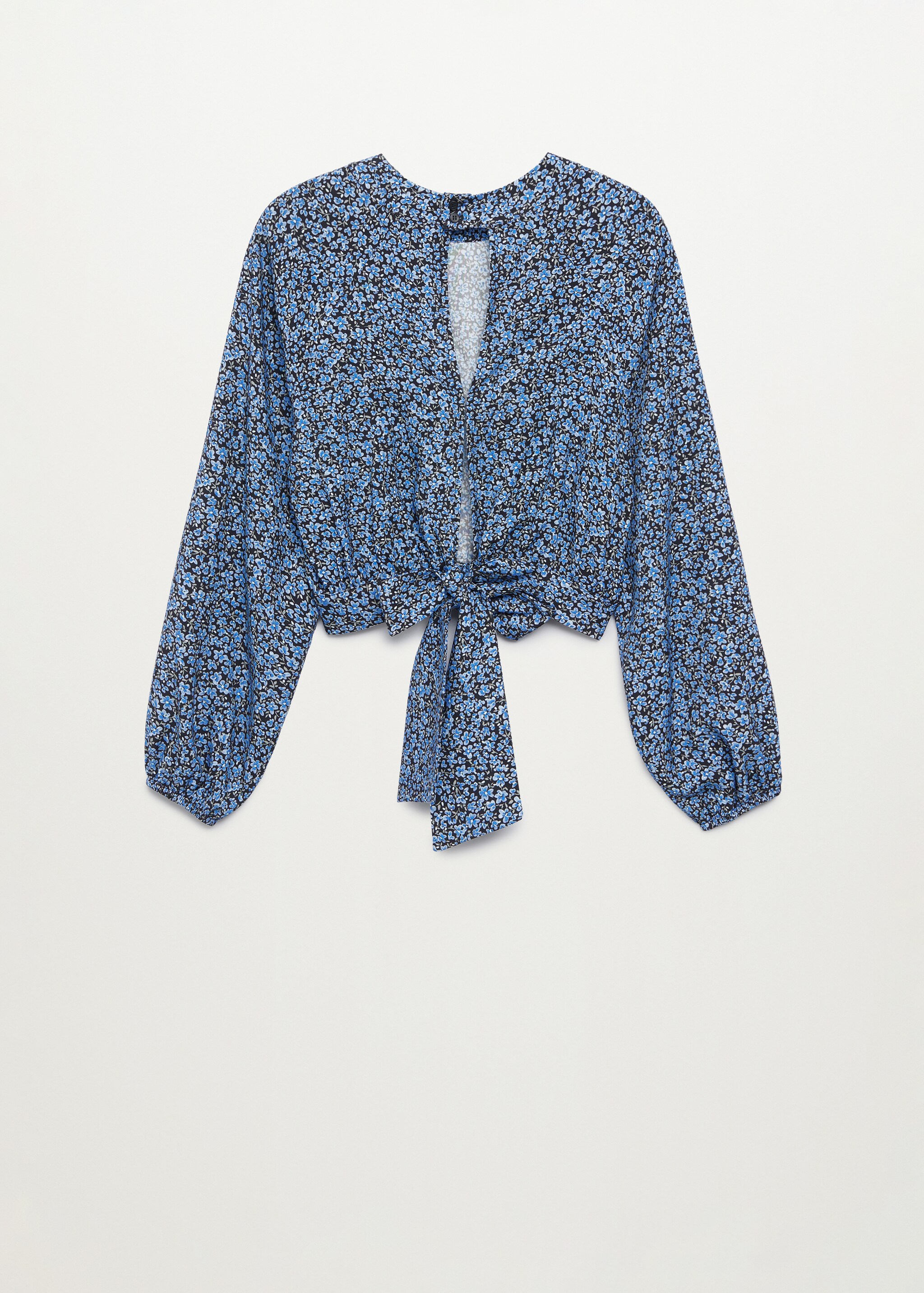 Bow printed blouse - Reverse of the article