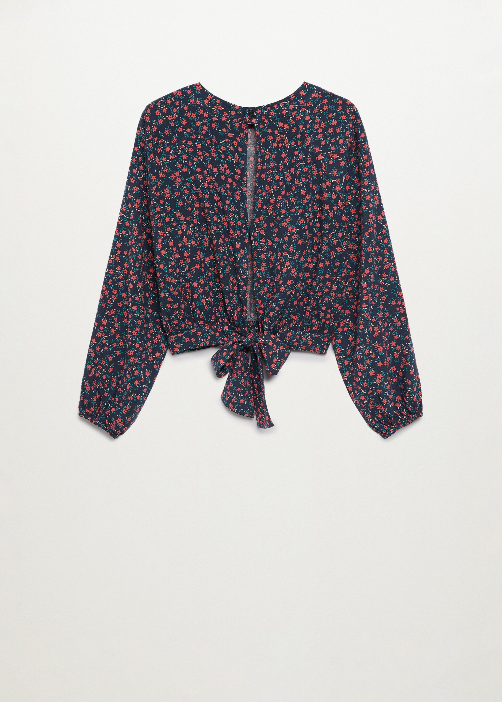 Bow printed blouse - Reverse of the article