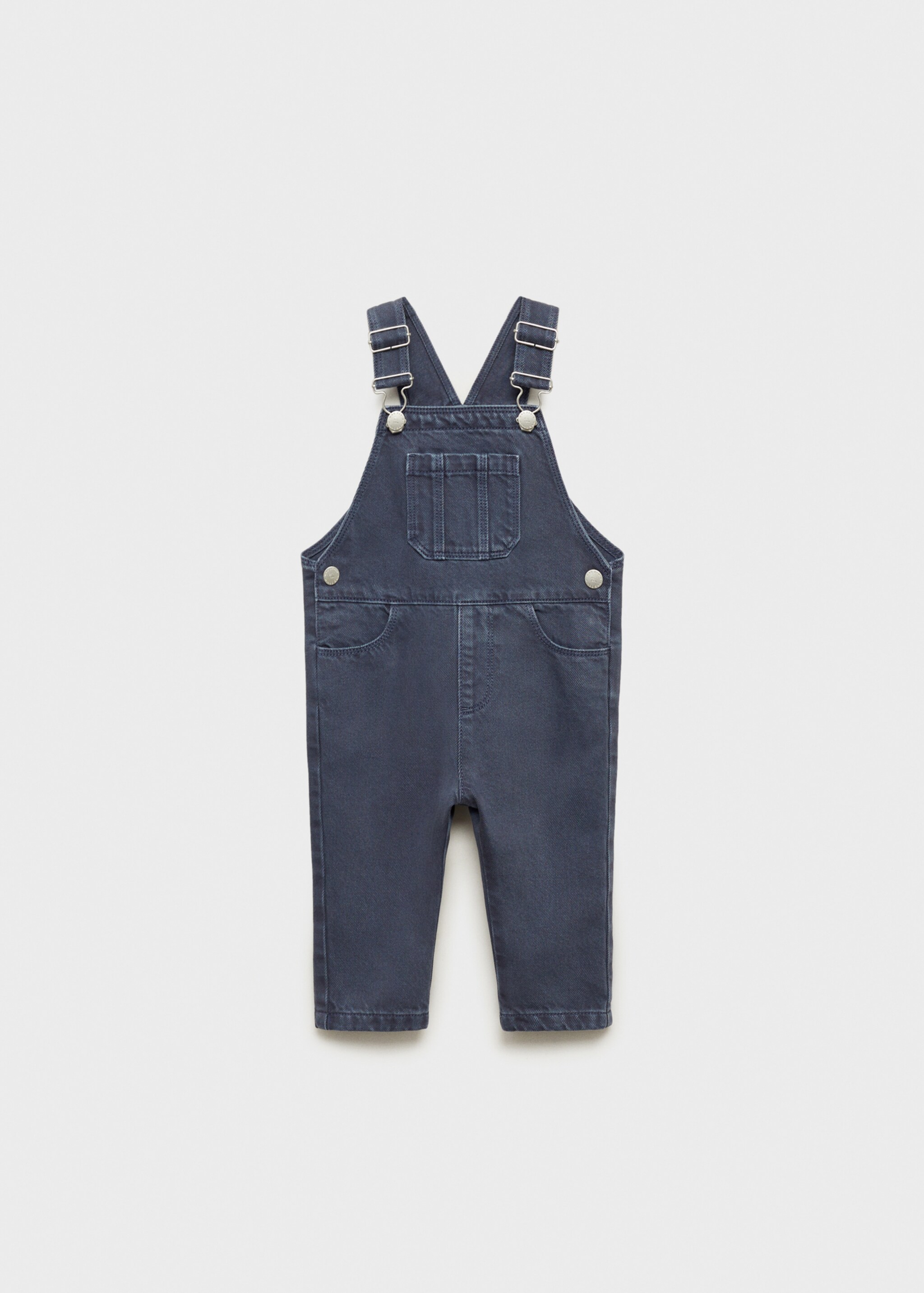 Jardineiras compridas de ganga - Artigo sem modelo, Azul-marinho escuro. Ref: 87041047-00.