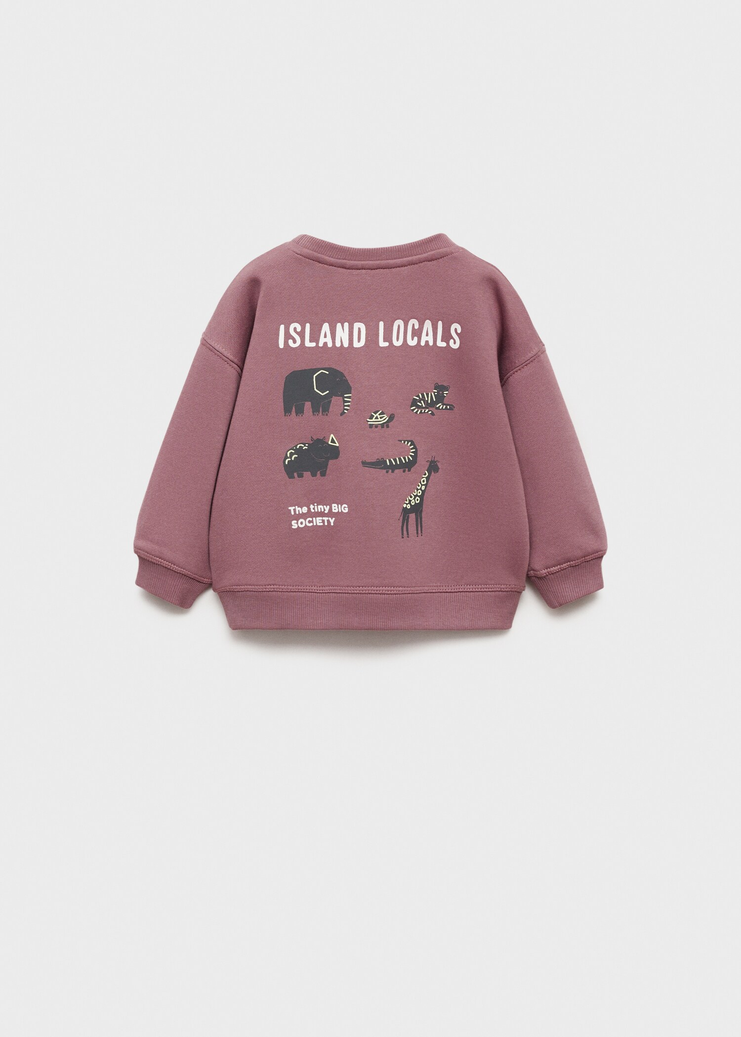 Printed animal sweatshirt - Reverse of the article