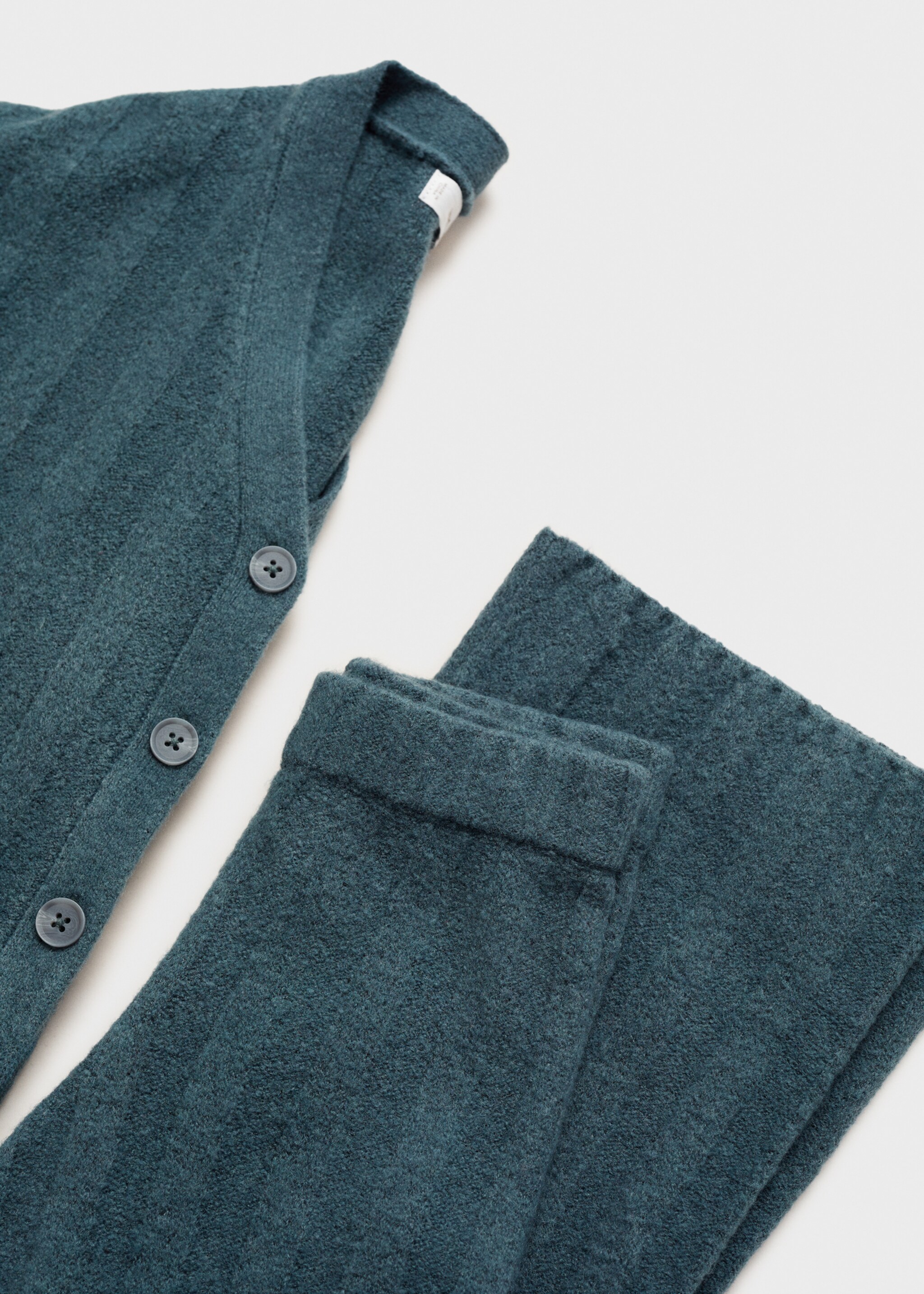 Cardigan punto rayas - Detalle del artículo 0, Azul petróleo. Ref: 87041051-00.