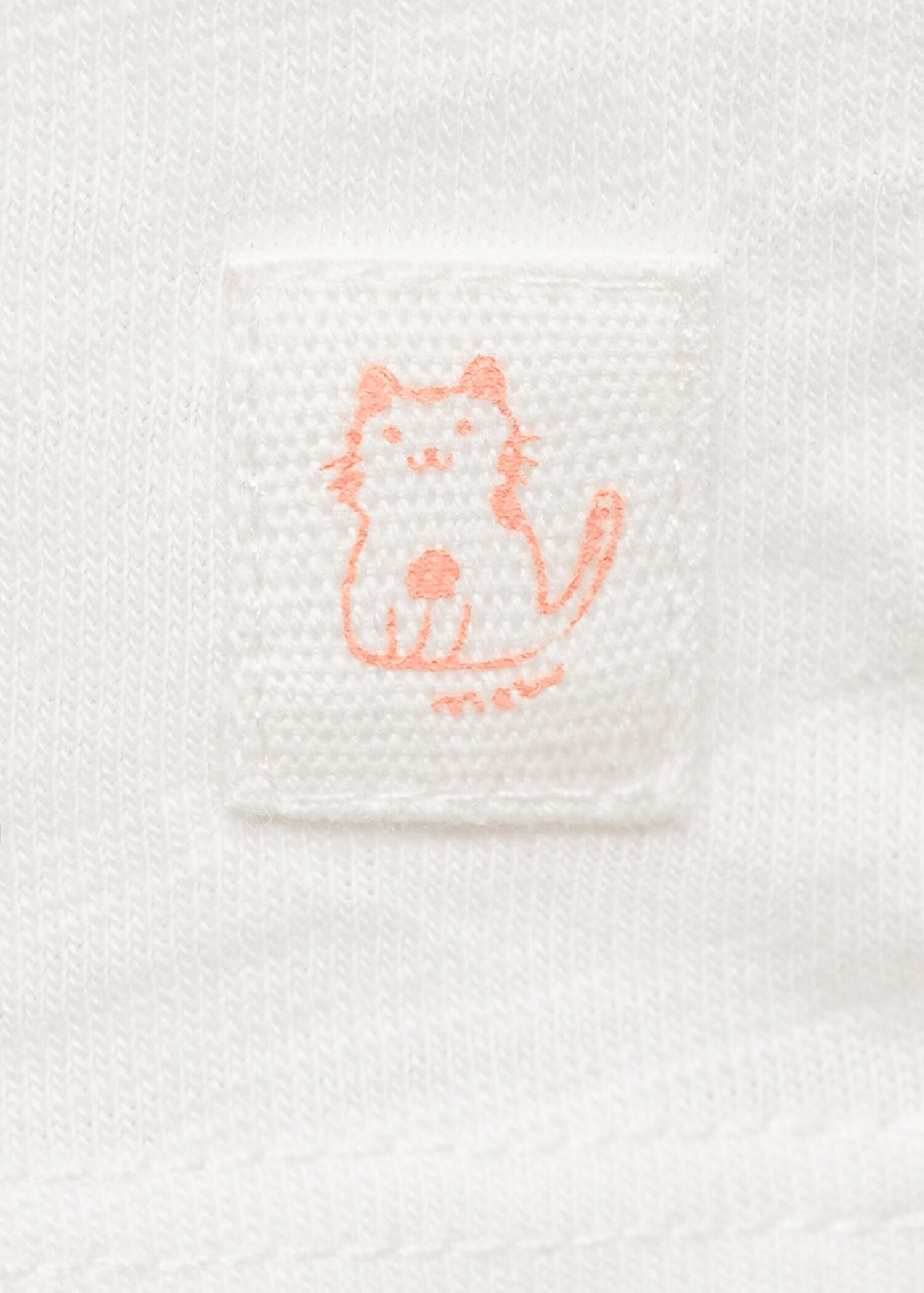 Baumwoll-T-Shirt mit Babydoll-Kragen - Detail des Artikels 0