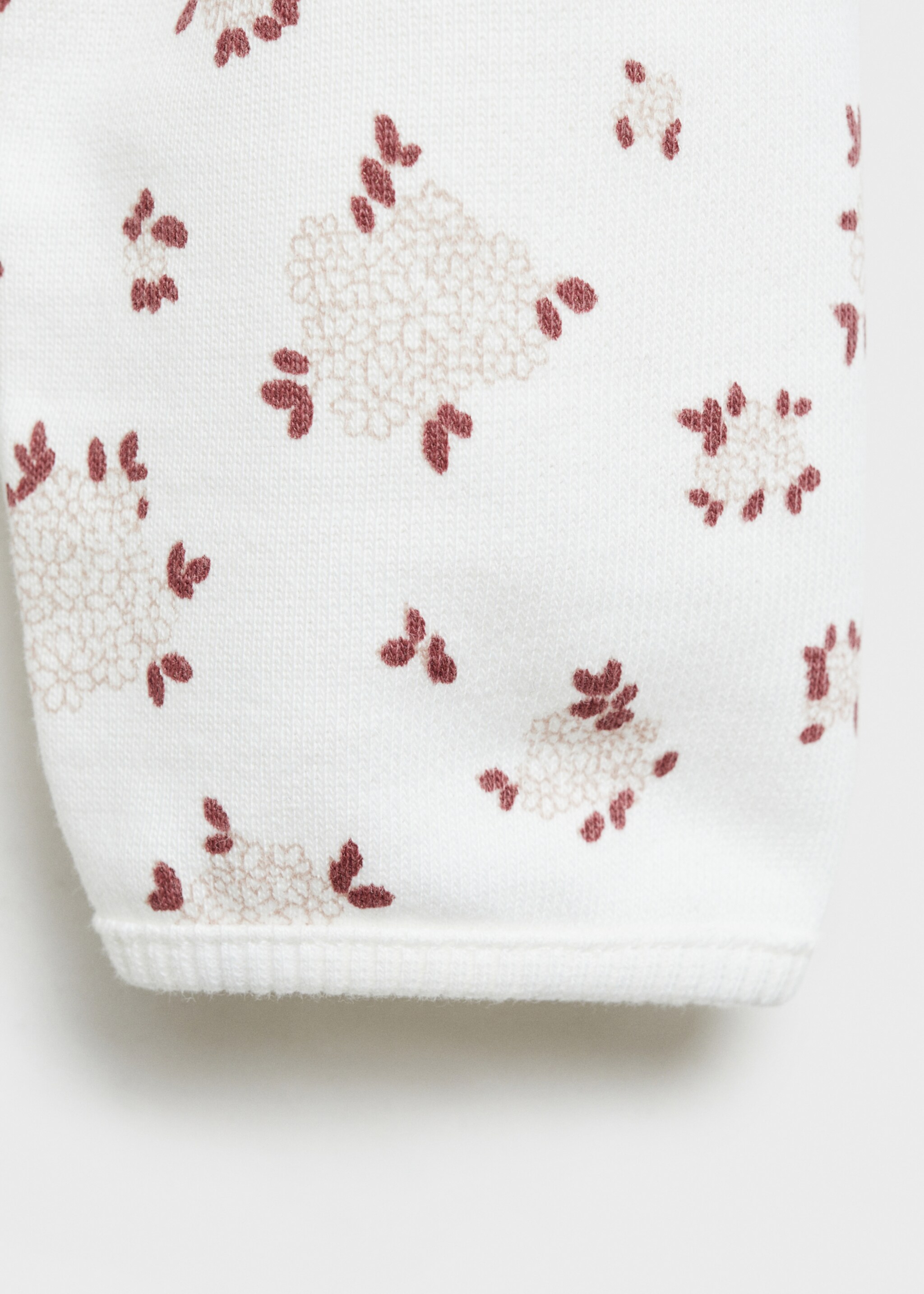 Floral printed sweatshirt - Details of the article 0, Pink. Ref: 87041053-00.