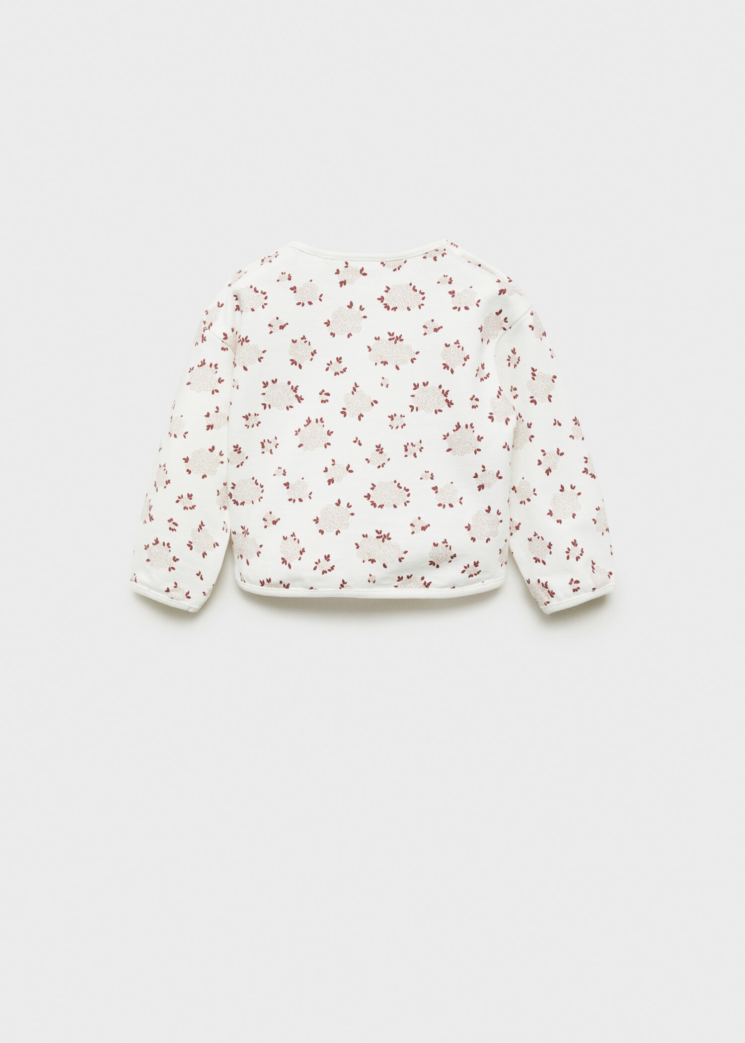 Floral printed sweatshirt - Reverse of the article