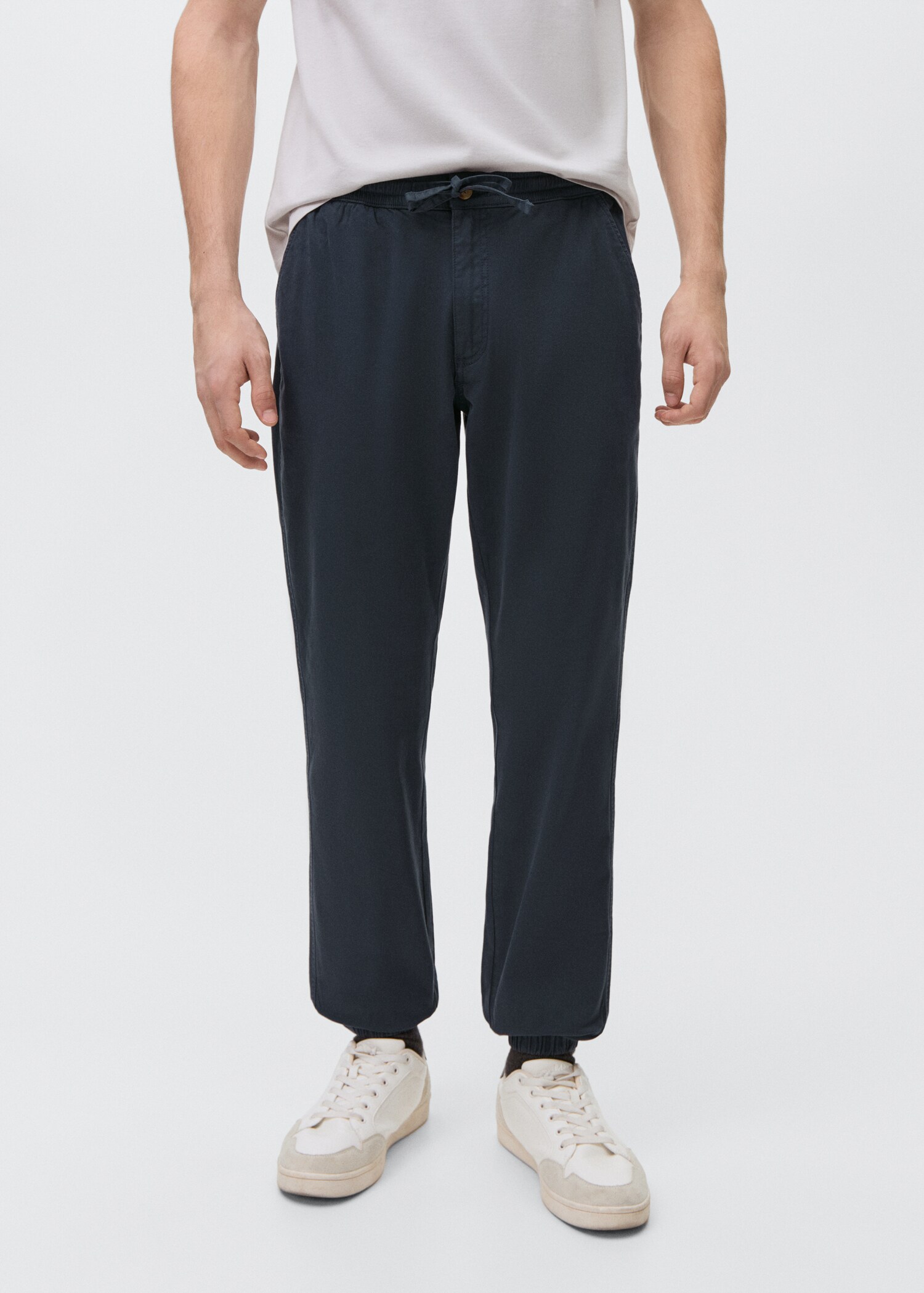 Cotton jogger-style trousers - Details of the article 6