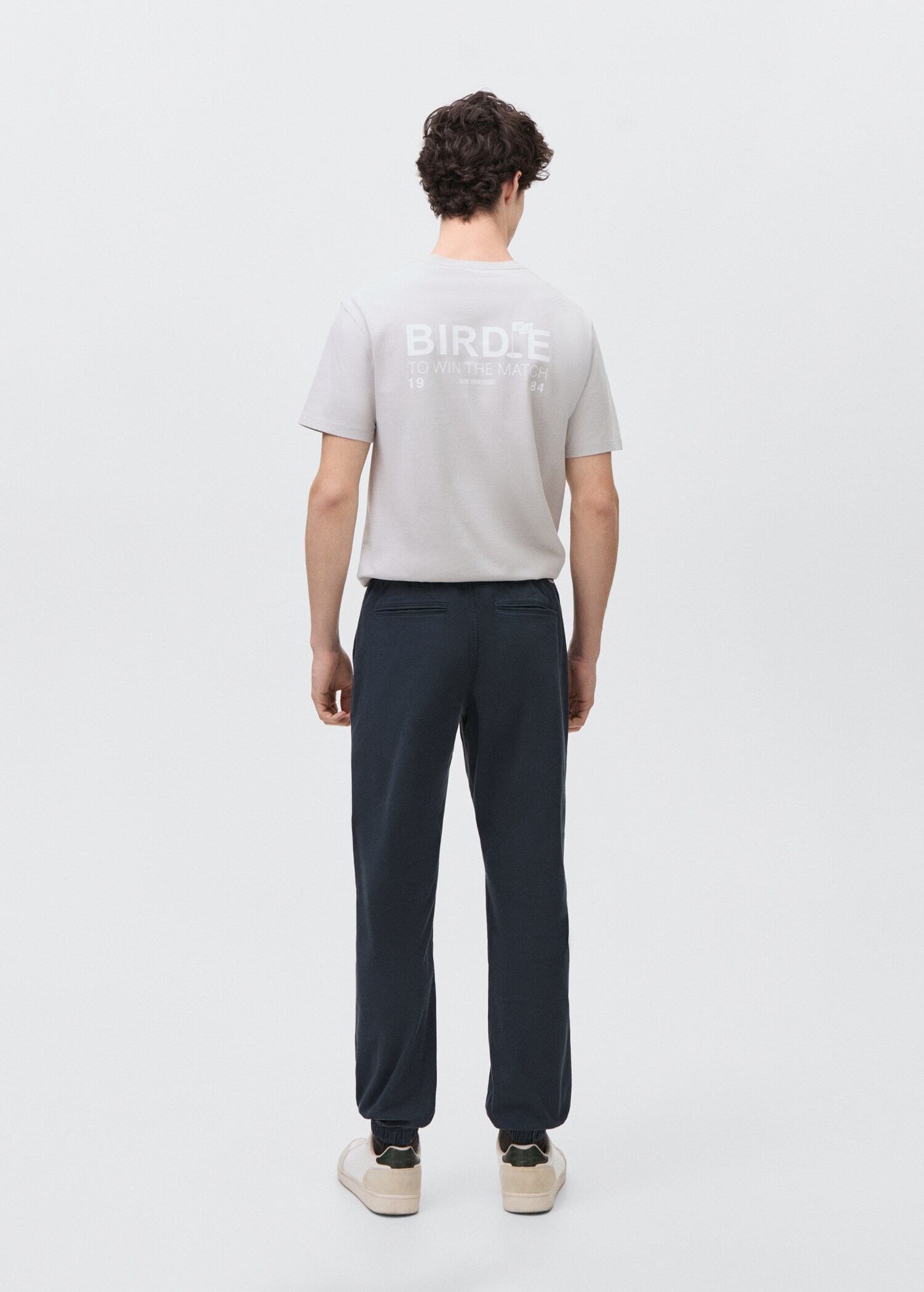 Cotton jogger-style trousers - Reverse of the article