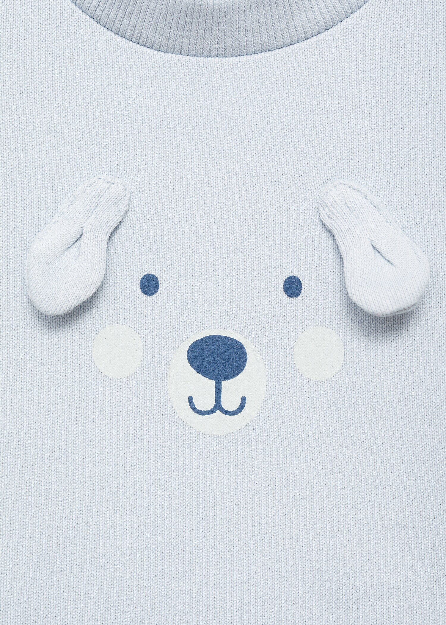 Sweat-shirt en coton à décorations en relief - Détail de l'article 8