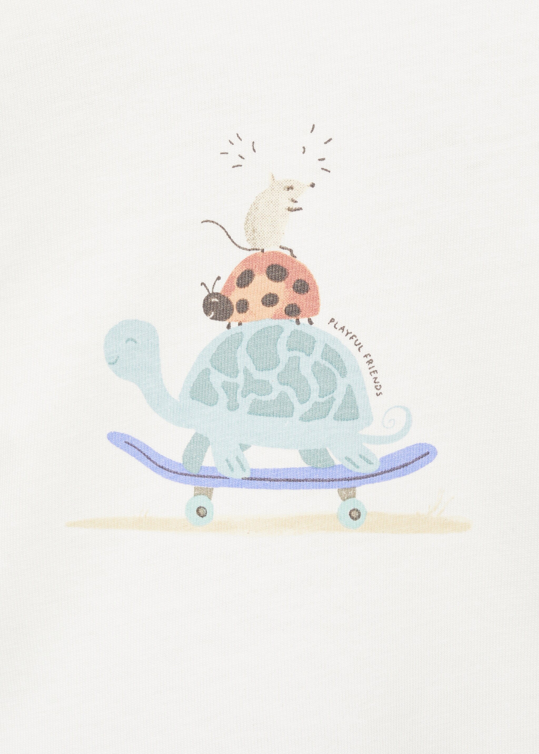 Cotton printed T-shirt - Details of the article 8, Off White. Ref: 87041058-00.