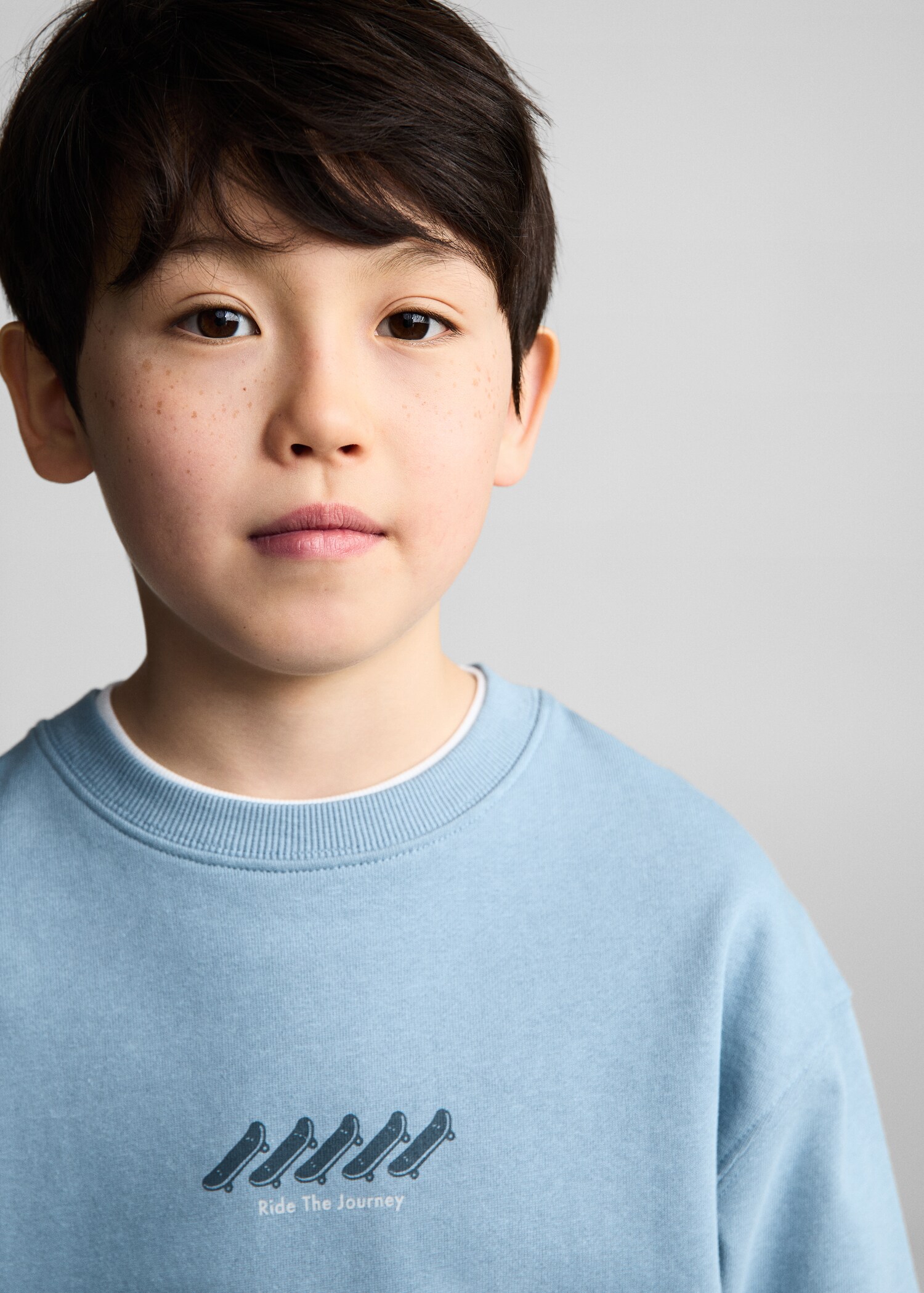 Printed cotton sweatshirt - Details of the article 1