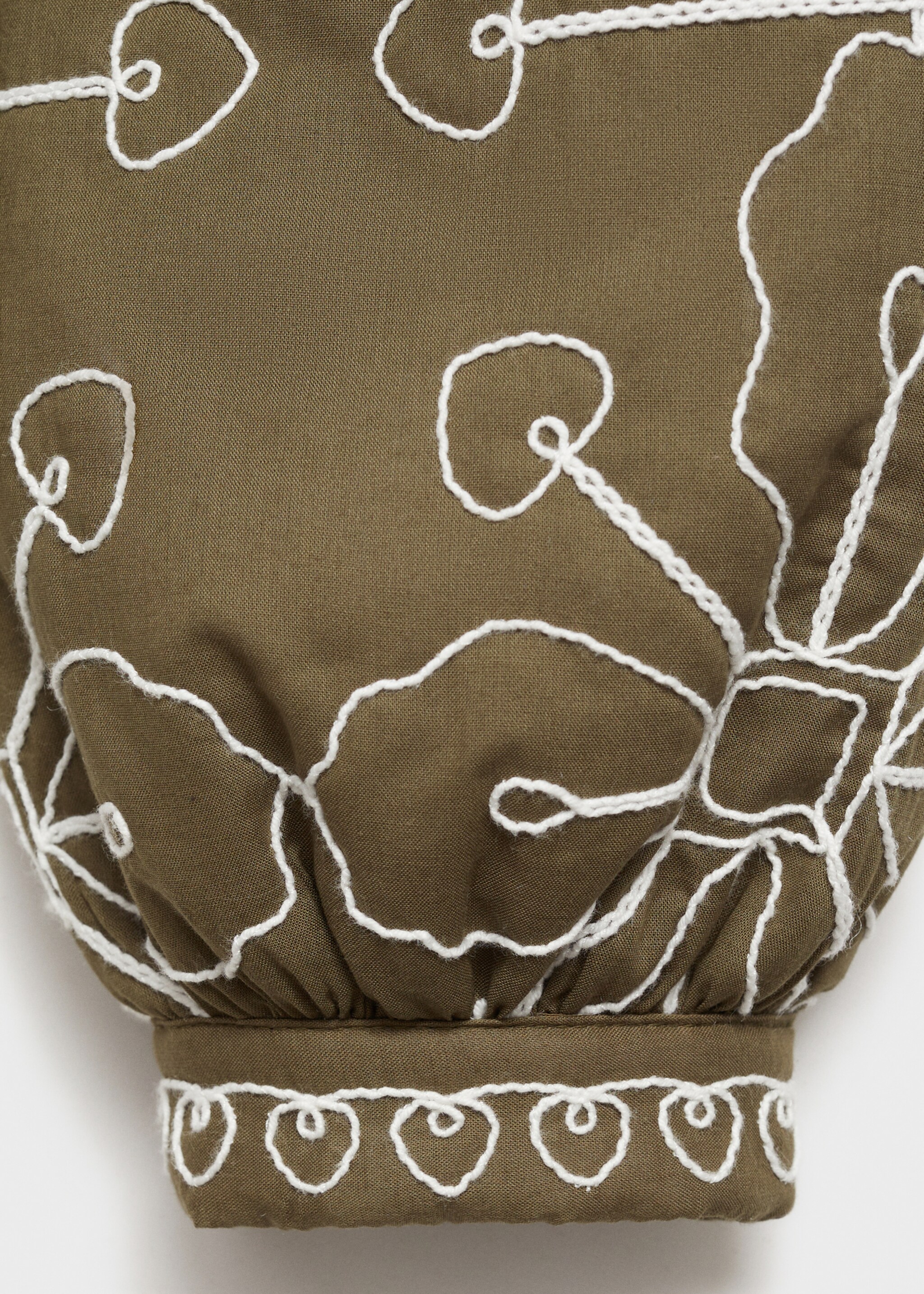 Quilted cotton jacket - Details of the article 0, Olive Green. Ref: 87041514-00.