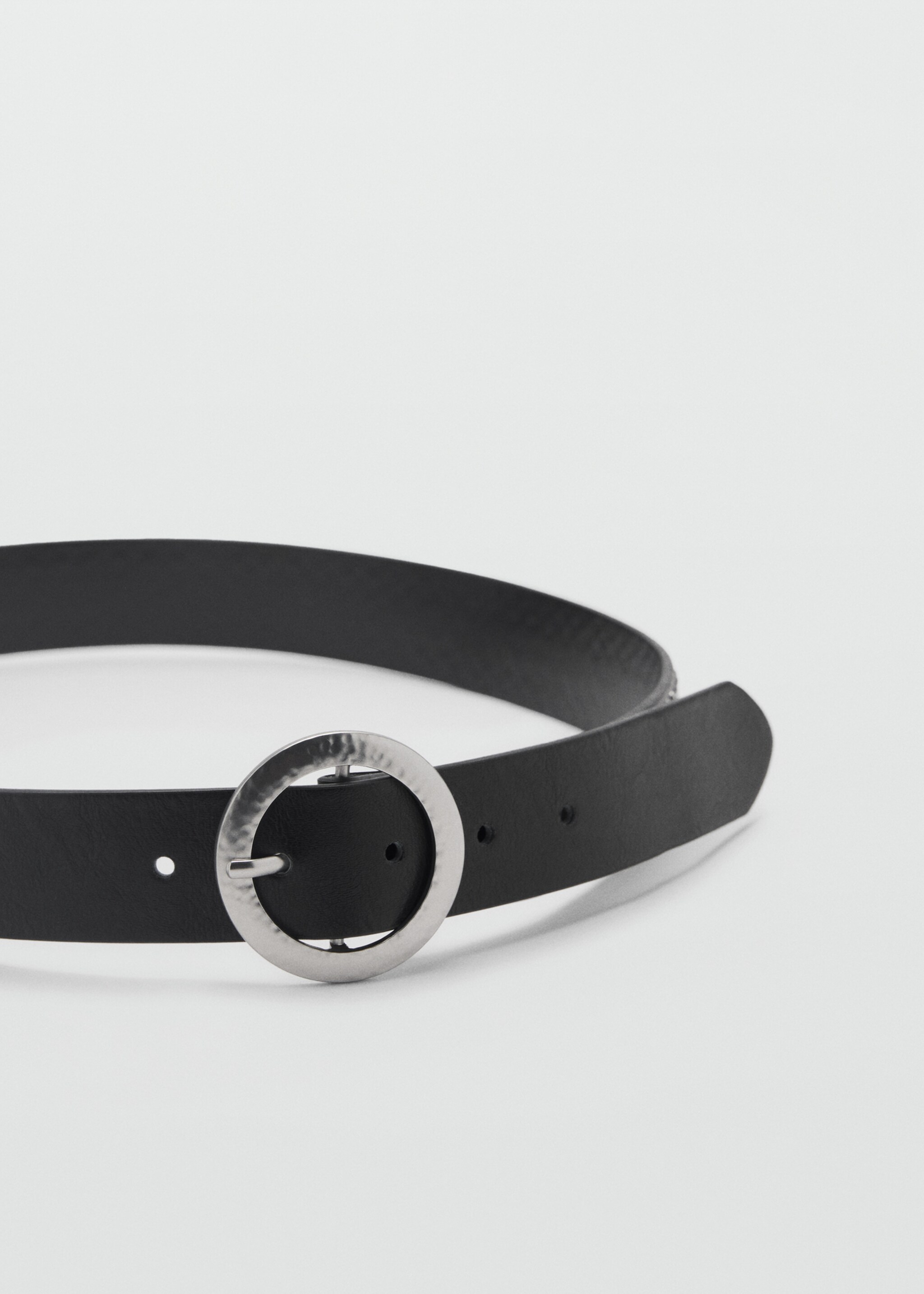 Cinturón tachuelas decorativas - Plano medio, Negro. Ref: 87041519-00.