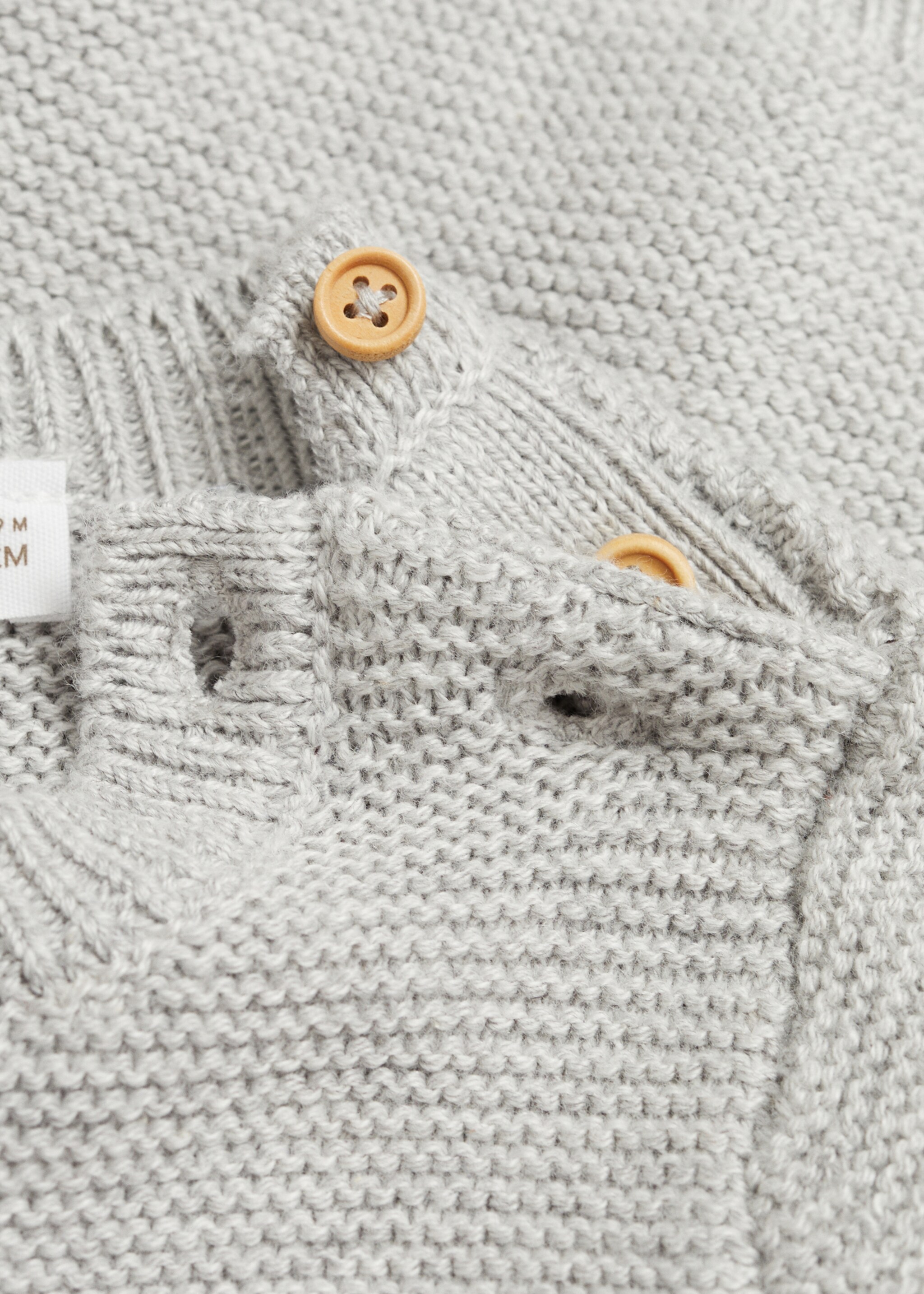 Knit pocket sweater - Details of the article 0, Medium Heather Grey. Ref: 87041521-00.