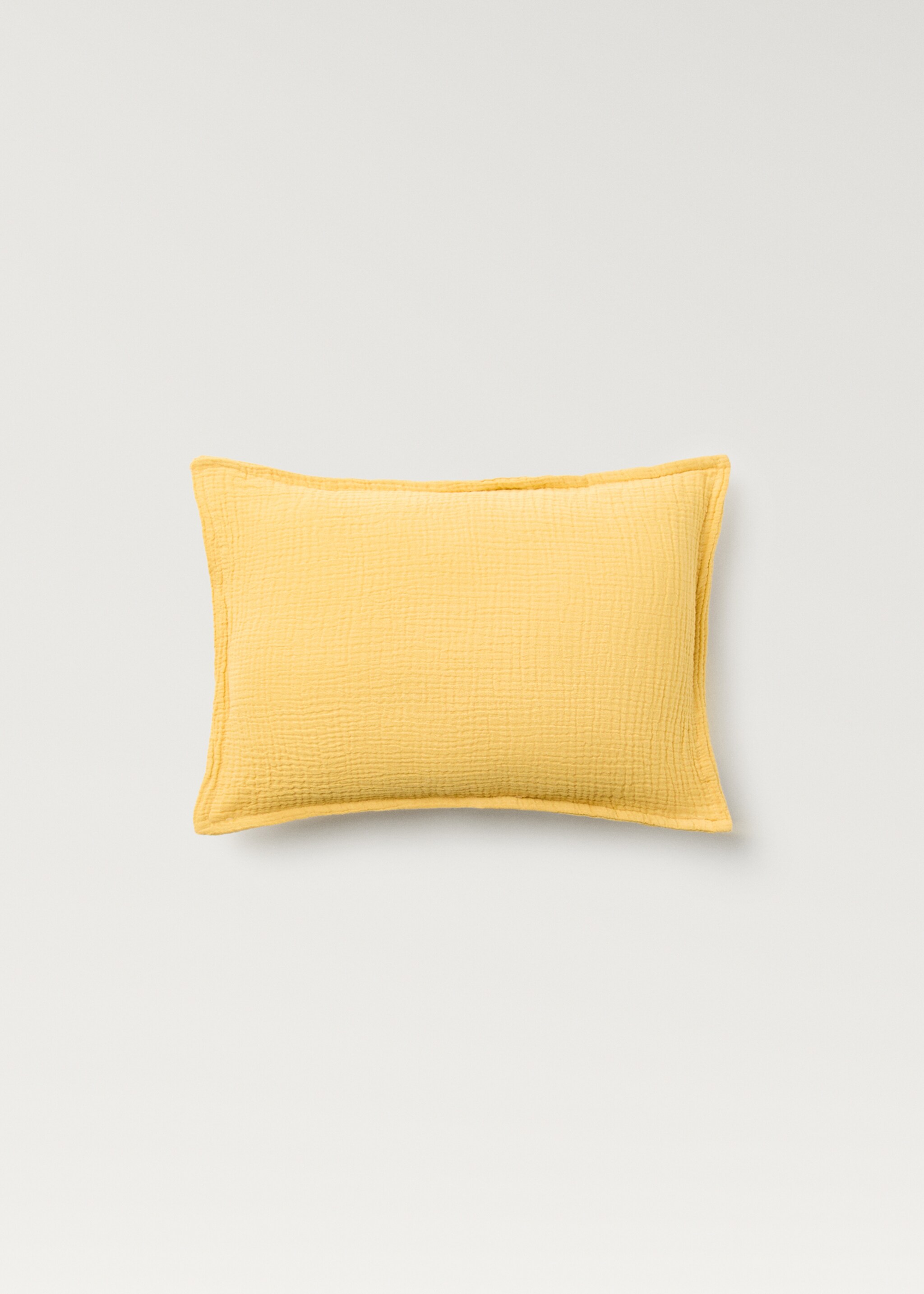 Gauze children's cushion cover 30x40 cm - Article without model, Yellow. Ref: 87041524-00.