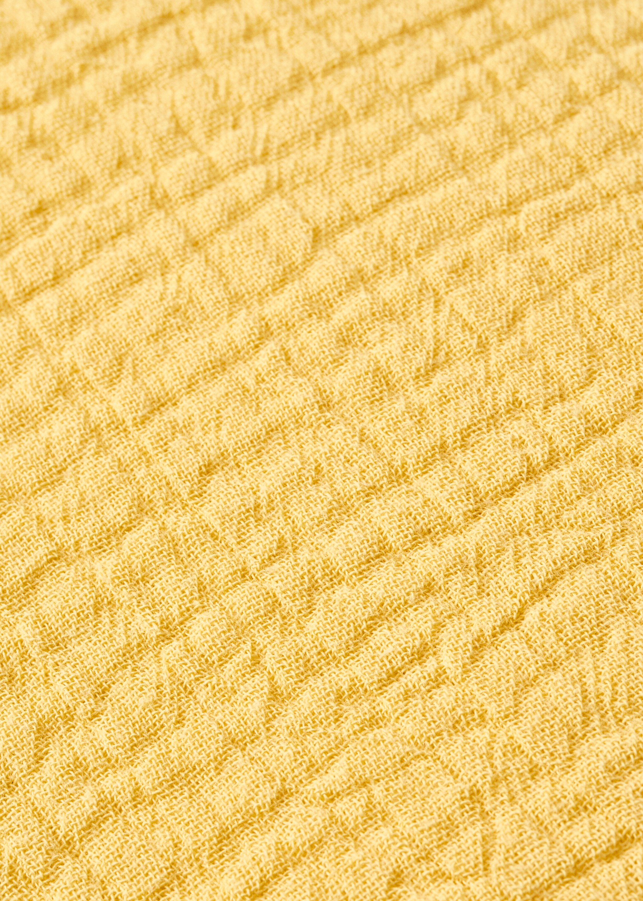 Gauze children's cushion cover 30x40 cm - Details of the article 3, Yellow. Ref: 87041524-00.