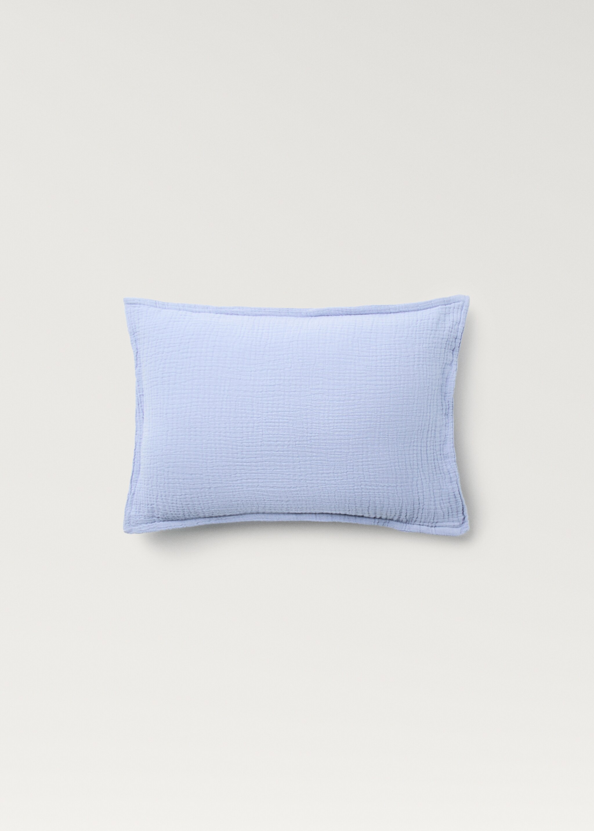 Gauze children's cushion cover 30x40 cm - Article without model, Blue. Ref: 87041524-00.